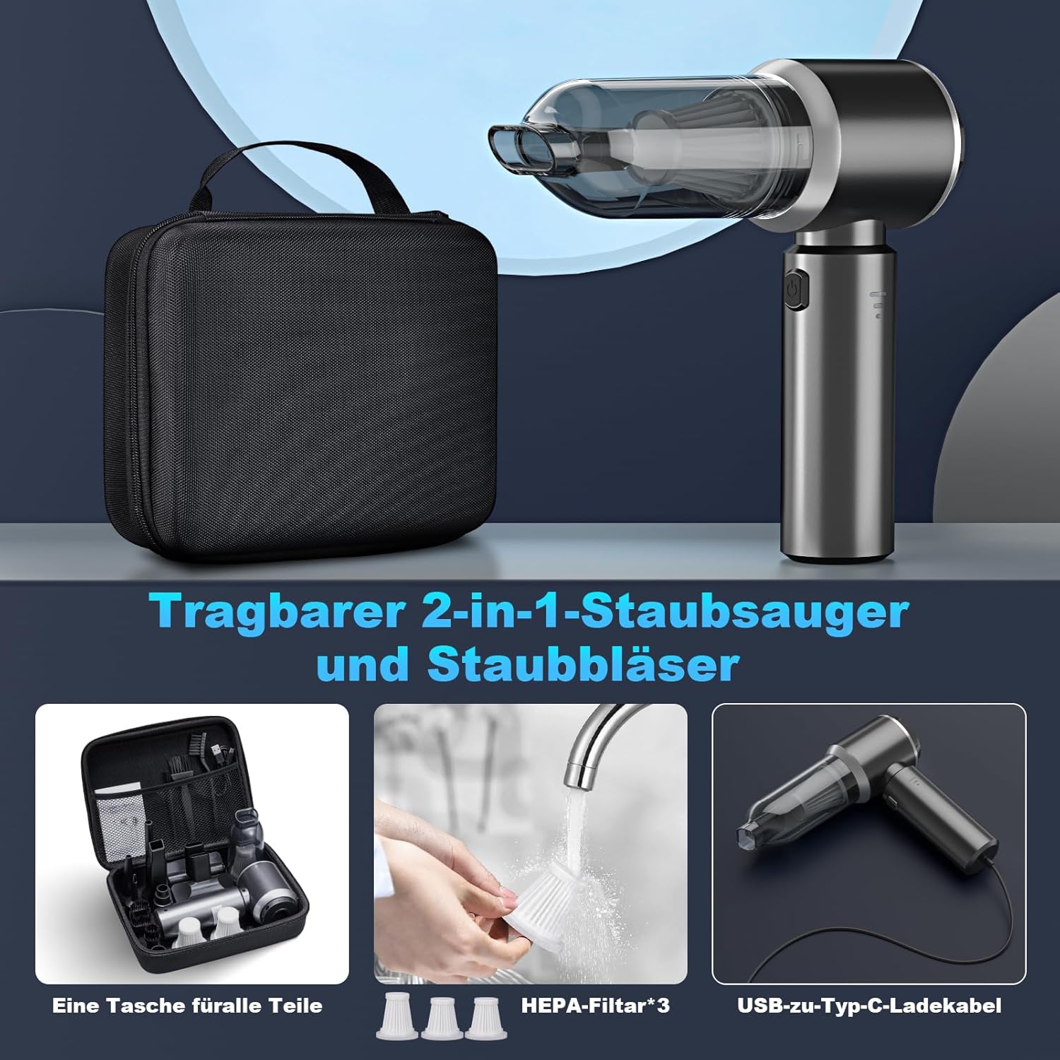 Thumbnail 6 de Handstaubsauger 2‑in‑1 Akku 18000 PA kabellos