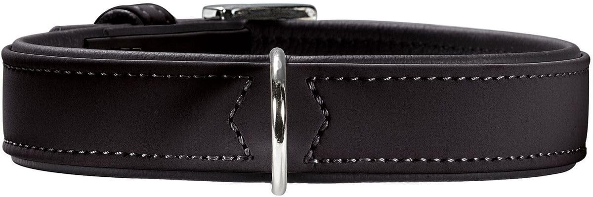 Detalle de HUNTER Hundehalsband SOFTIE − Nubukoptik aus Kunstleder, Made in Germany, Größe 50