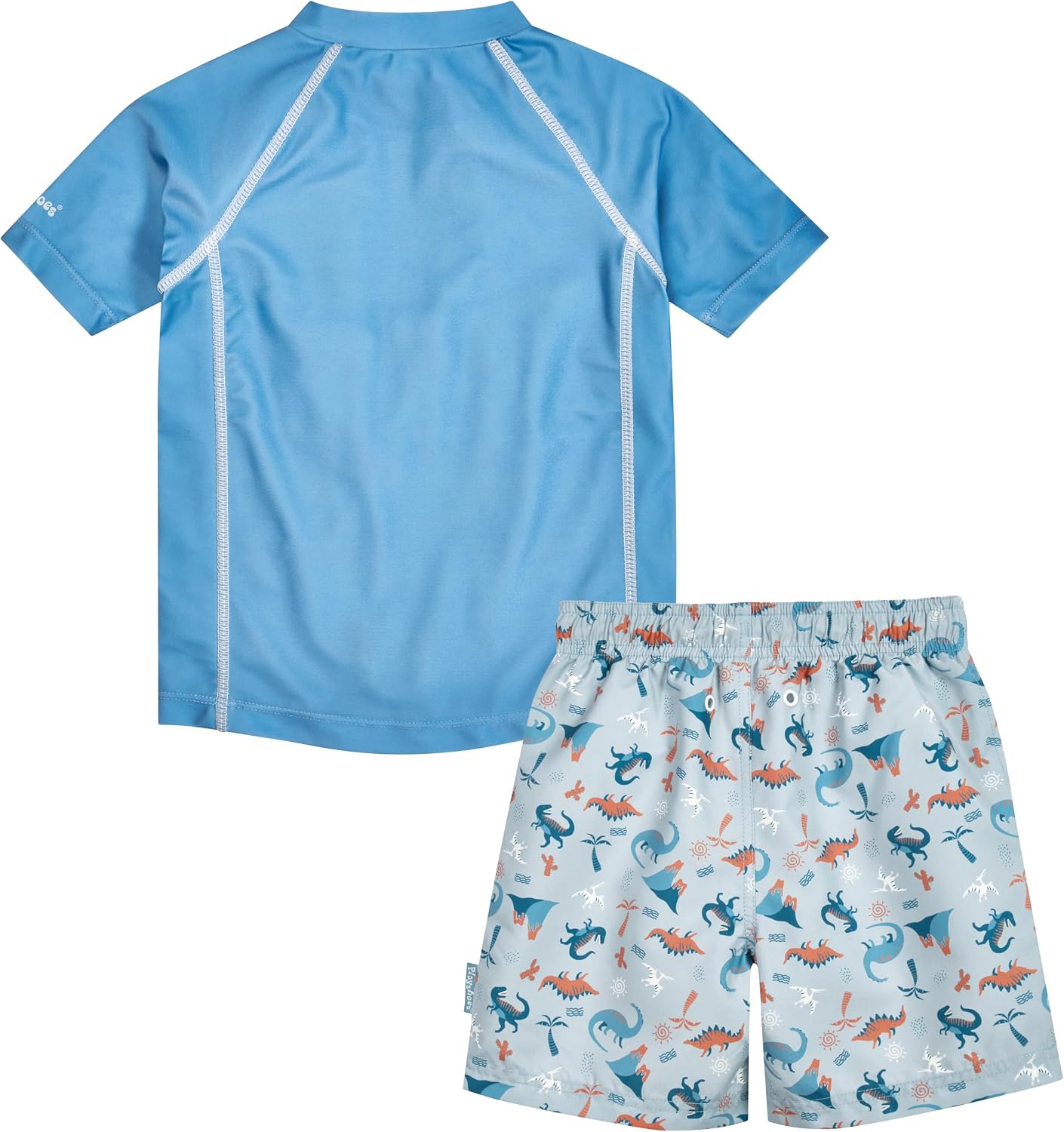 Detalle de Playshoes Jungen Zweiteiler Rash-Guard-Set (1er Pack) – UV-Schutz 50+ aus recyceltem Polyester
