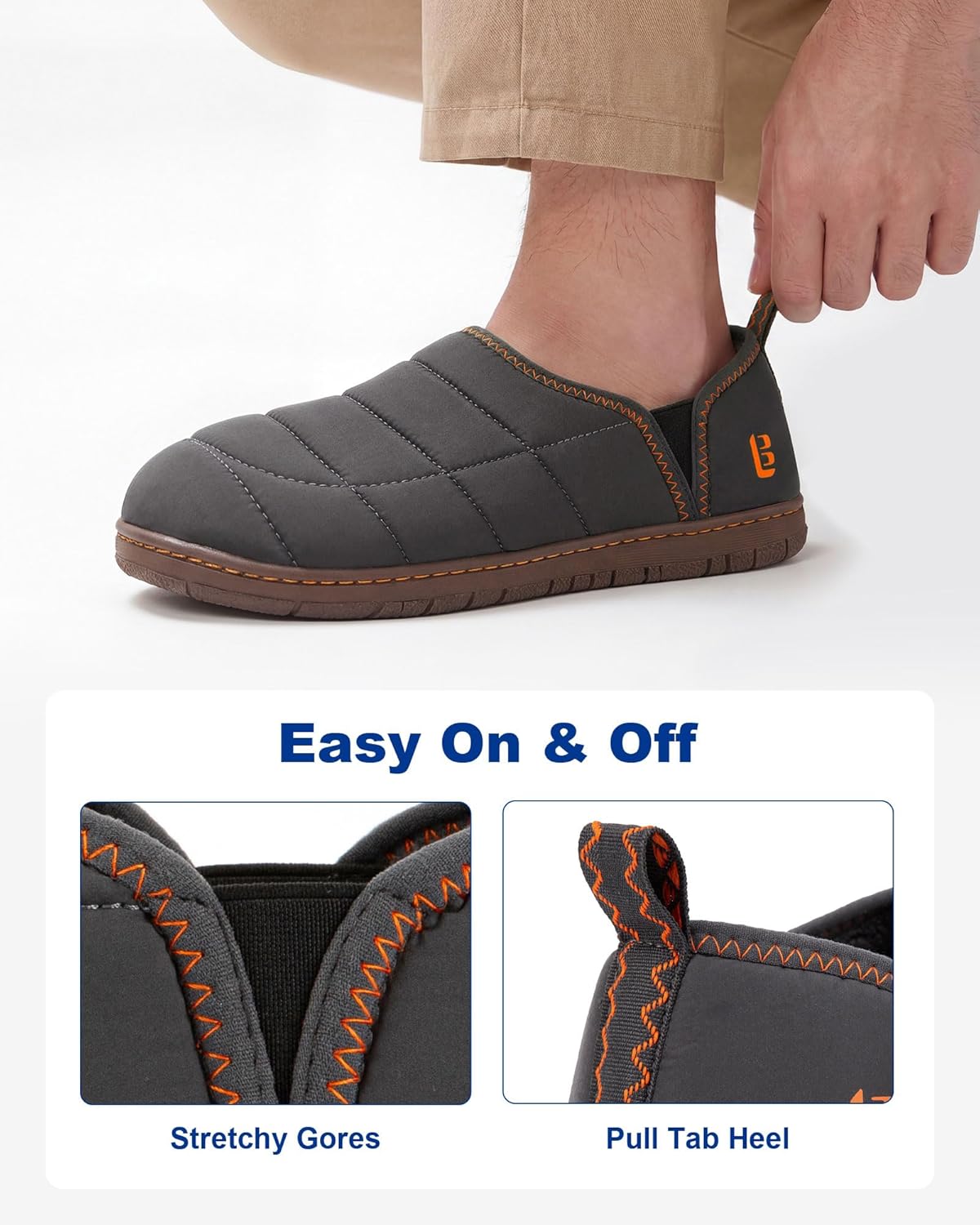 Thumbnail 5 de LongBay Men's Outdoor Slippers Memory Foam