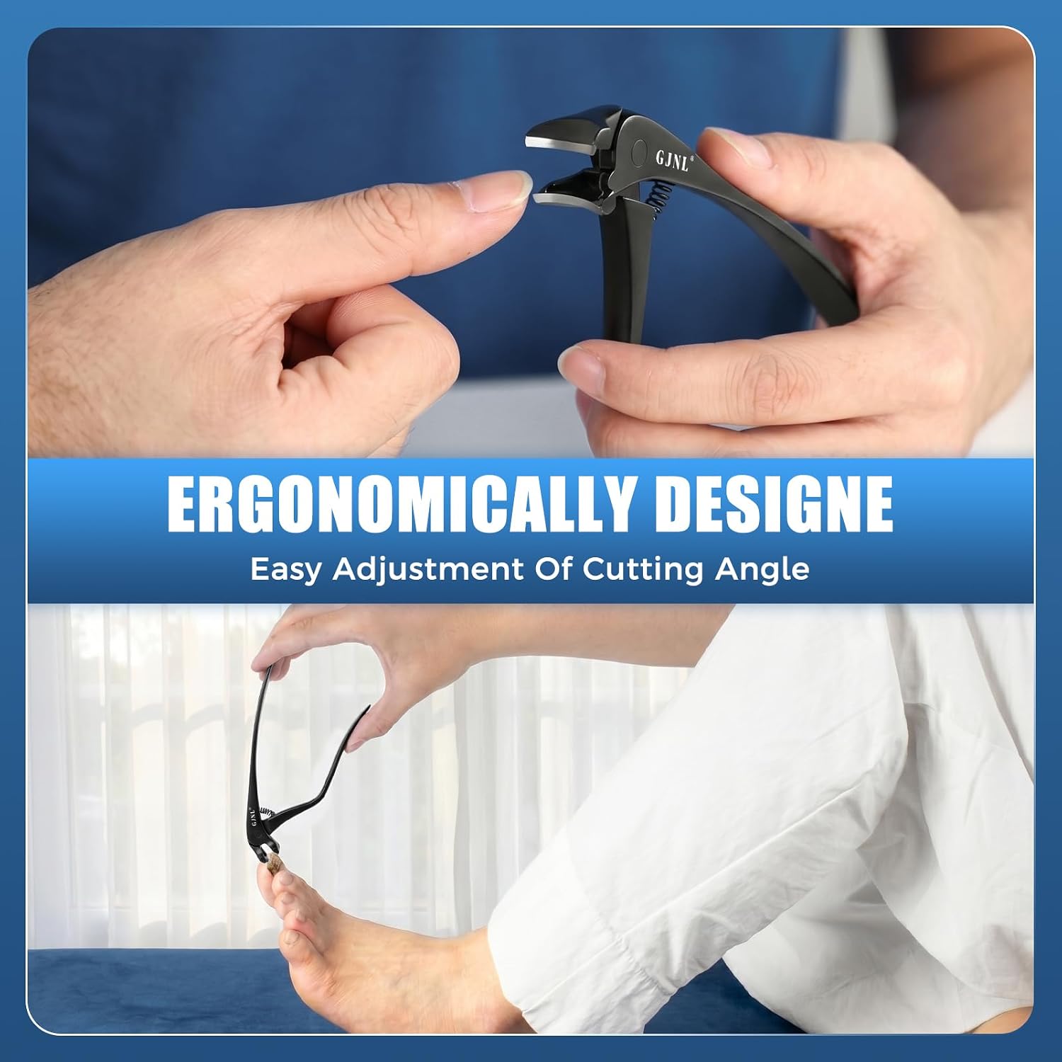 Thumbnail 5 de Toenail Clippers for Seniors: Thick Toenails, 5.3-Inch Long Handle Angled Head with Catcher