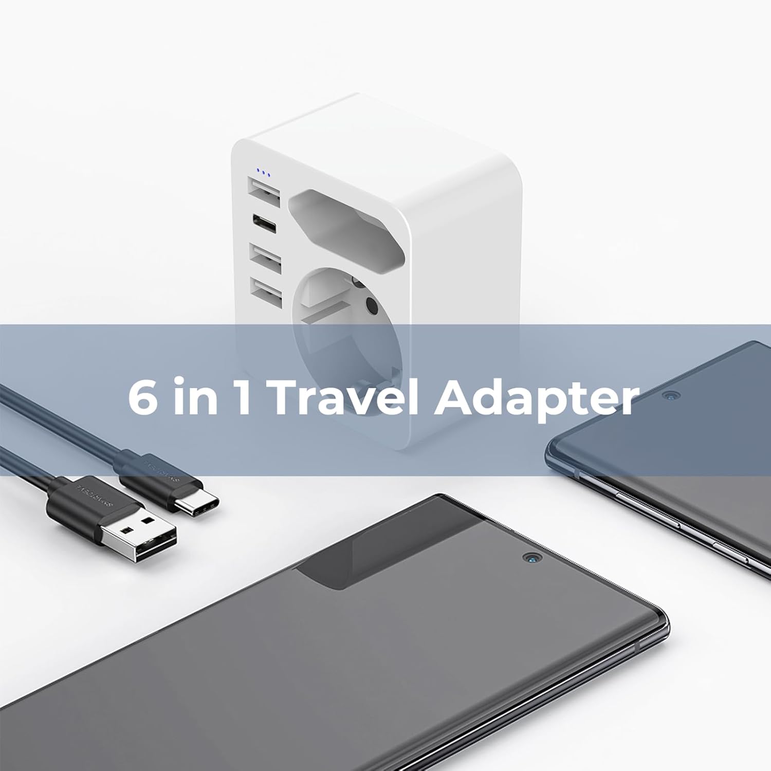 Thumbnail 6 de Hoppac Adaptador Enchufe Americano 6 en 1
