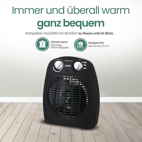 Thumbnail 1 de Emerio FH-106737.2 Note 1.5 – Kleiner portabler Heizlüfter für 25 m²
