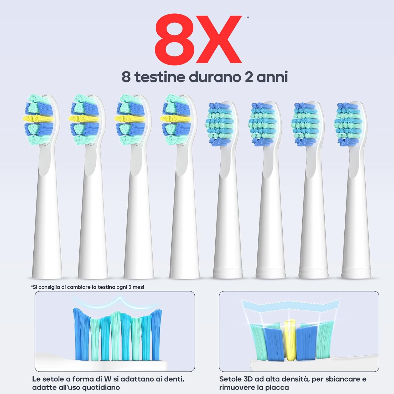 Thumbnail 2 de Seago SG-958 spazzolino elettrico ricaricabile 5 modalità