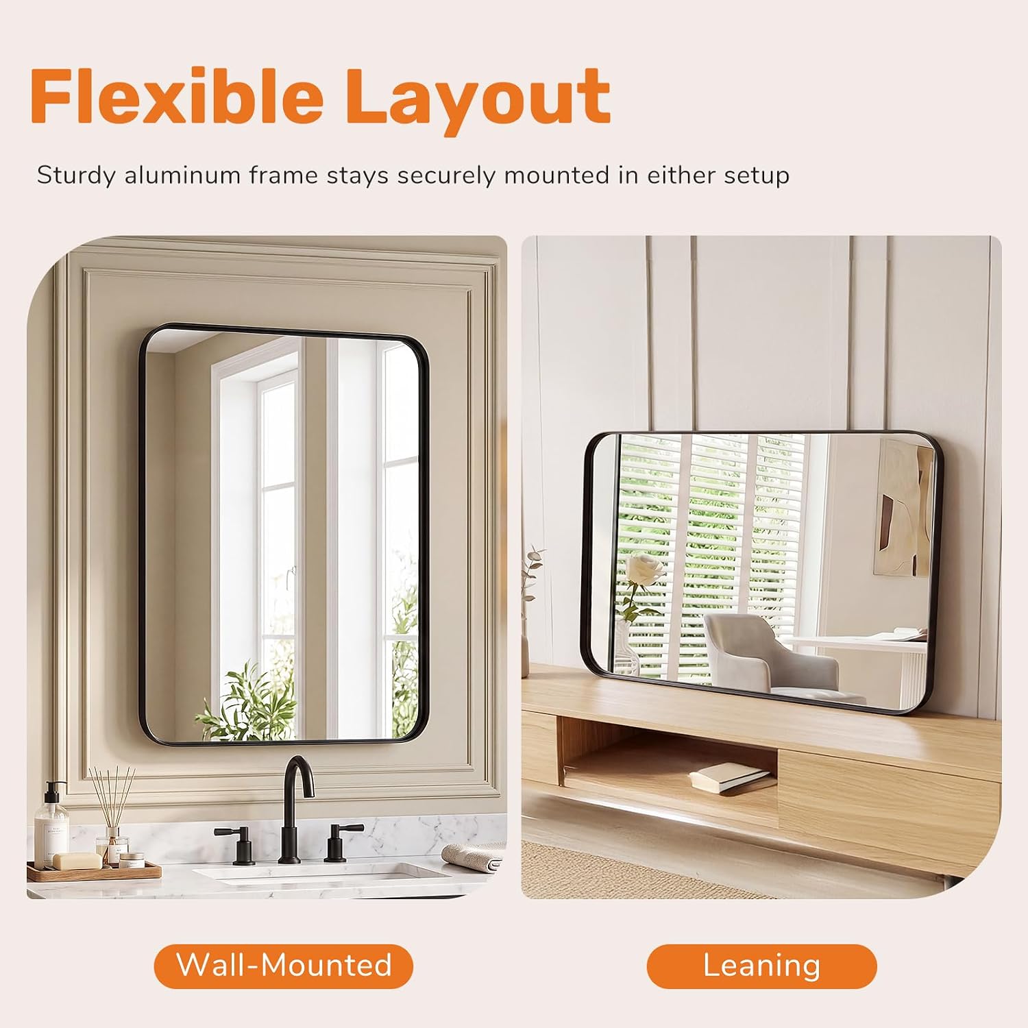 Thumbnail 4 de Sweetcrispy Bathroom Wall Mirror 40x30 Inch