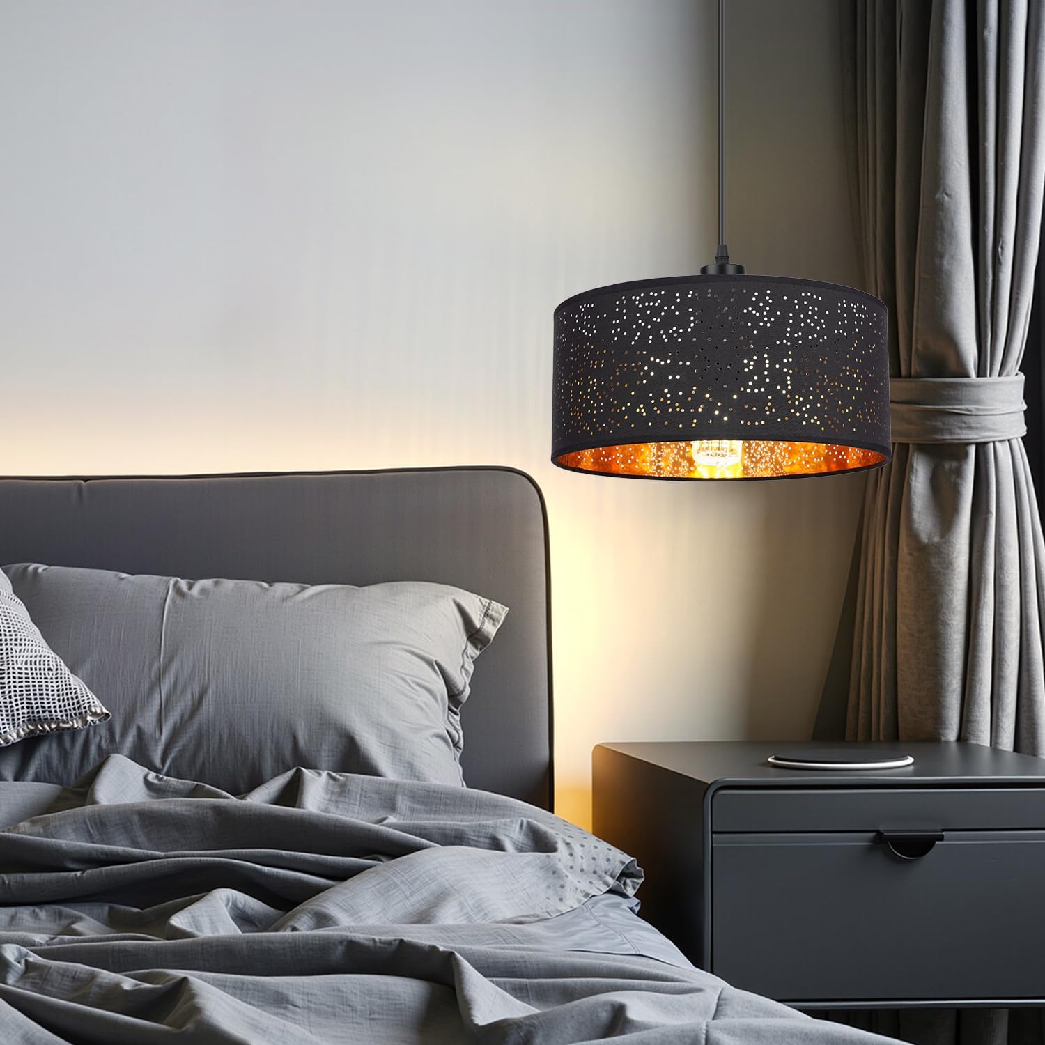 Detalle 2 de Frideko Light Shade 30cm modern ceiling lampshade