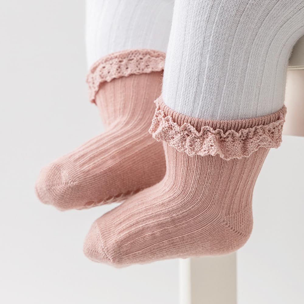 Thumbnail 2 de DRESHOW Infant Lace Non-slip Socks 3 sizes