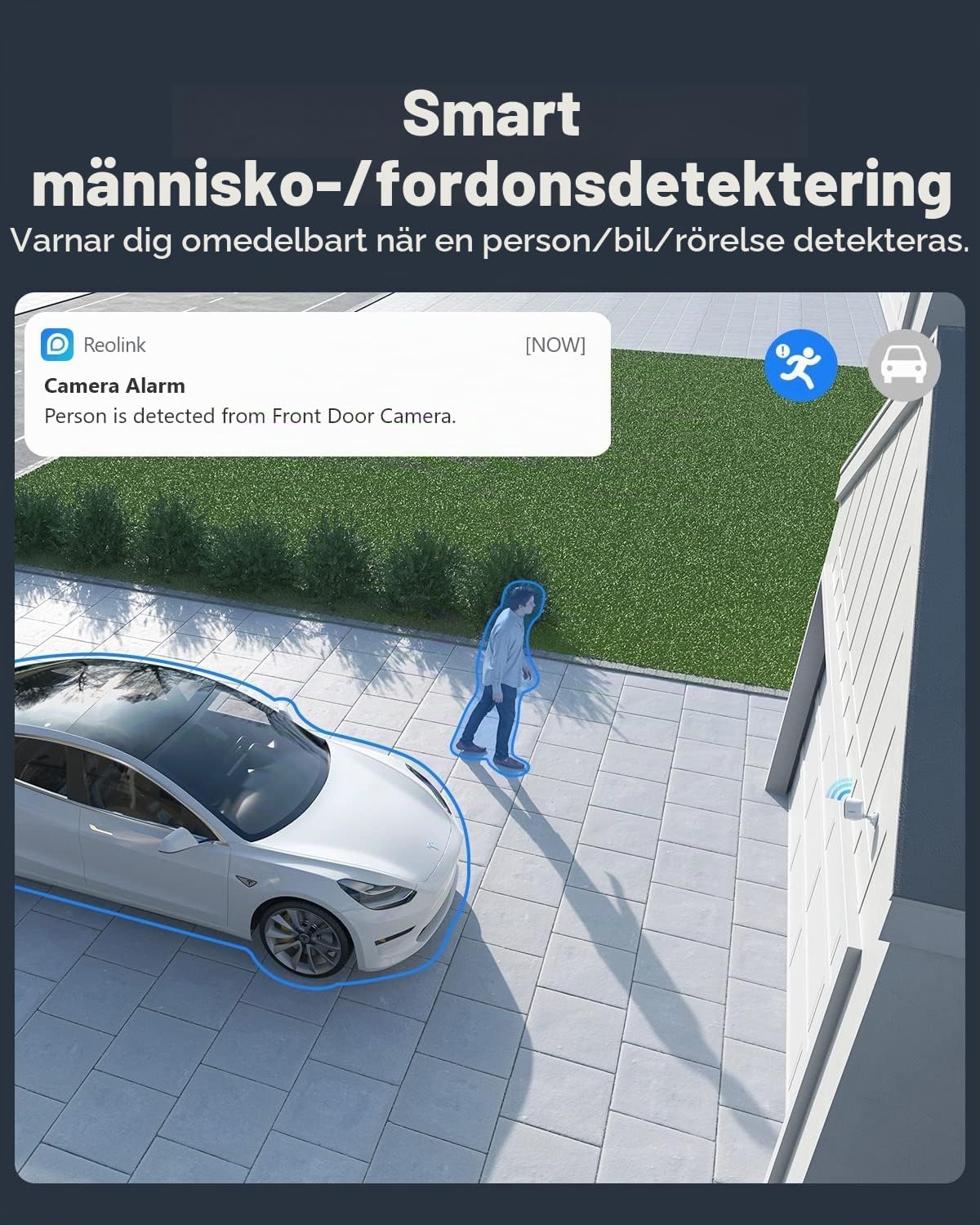 Detalle de REOLINK Argus 3 Pro – 4 MP utomhuskamera med strålkastare och tvåvägsljud