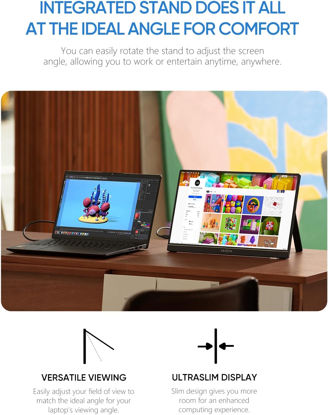 Thumbnail 4 de ARZOPA A1 Portable Monitor 15.6" FHD IPS