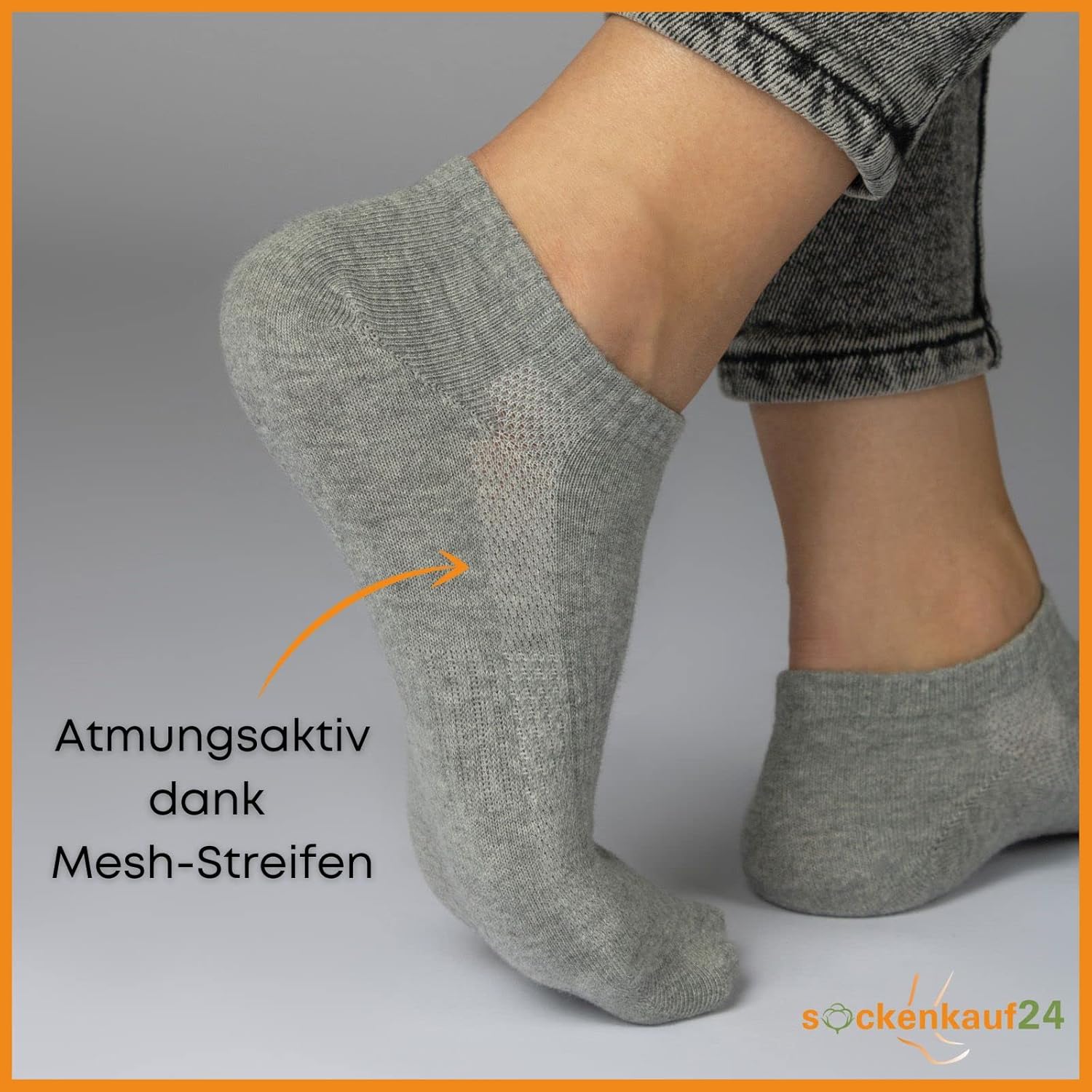 Thumbnail 2 de 10 Paar Sneaker Socken Herren & Damen kurze Sportsocken Baumwolle Atmungsaktiv – langlebig, komfortabel und vielseitig