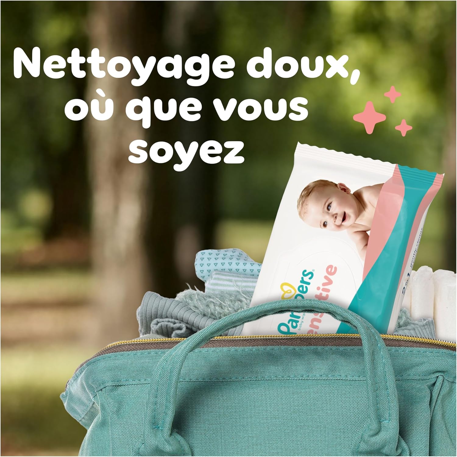 Thumbnail 4 de Pampers Sensitive Lingettes Pour Bébé — lingettes 2 en 1 nettoie et protège, dès la naissance