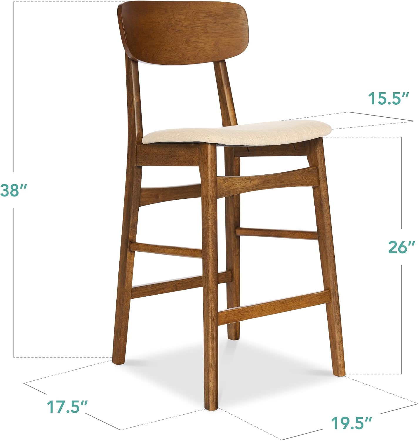 Detalle de Best Choice Products Counter-Height Bar Stools
