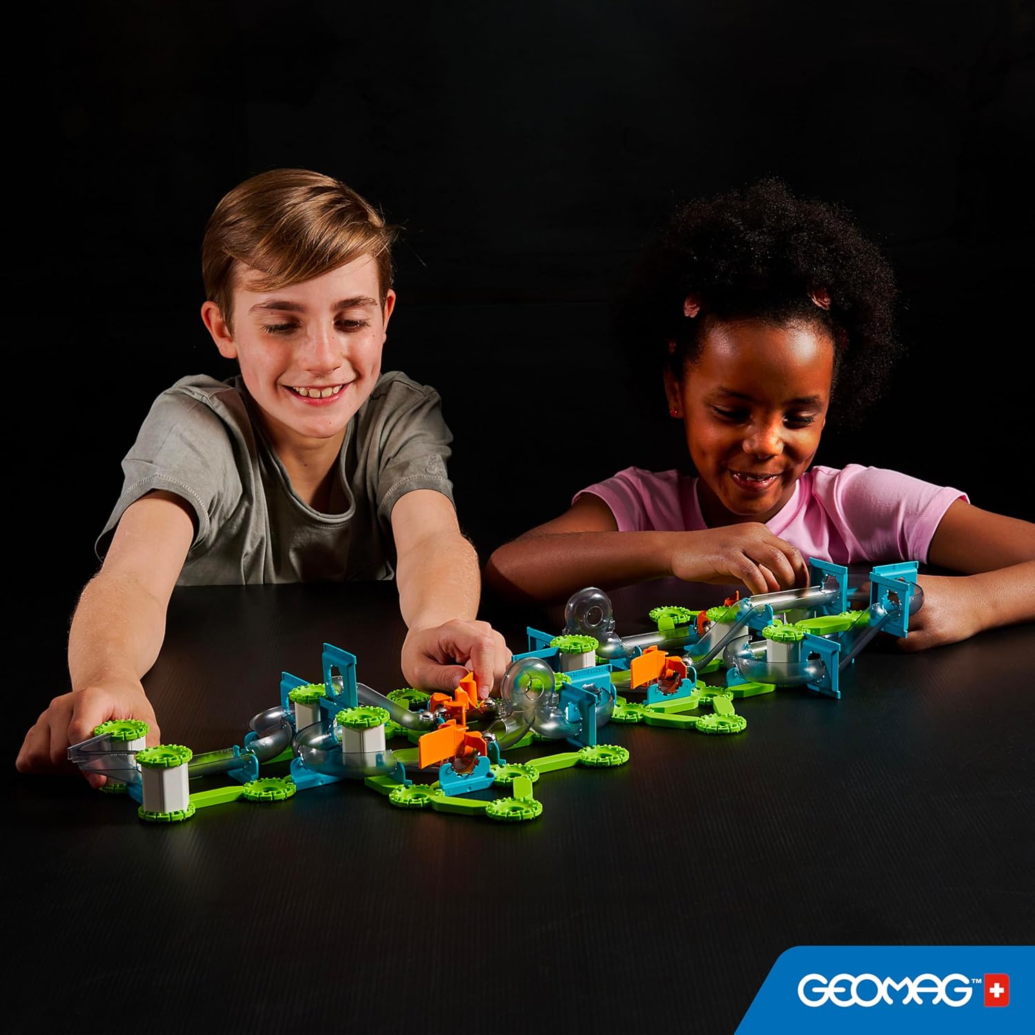 Detalle 2 de Geomag Mechanics Gravity Recycled Combo Starter Set 153 Pcs: costrizioni magnetiche e gravità per imparare giocando