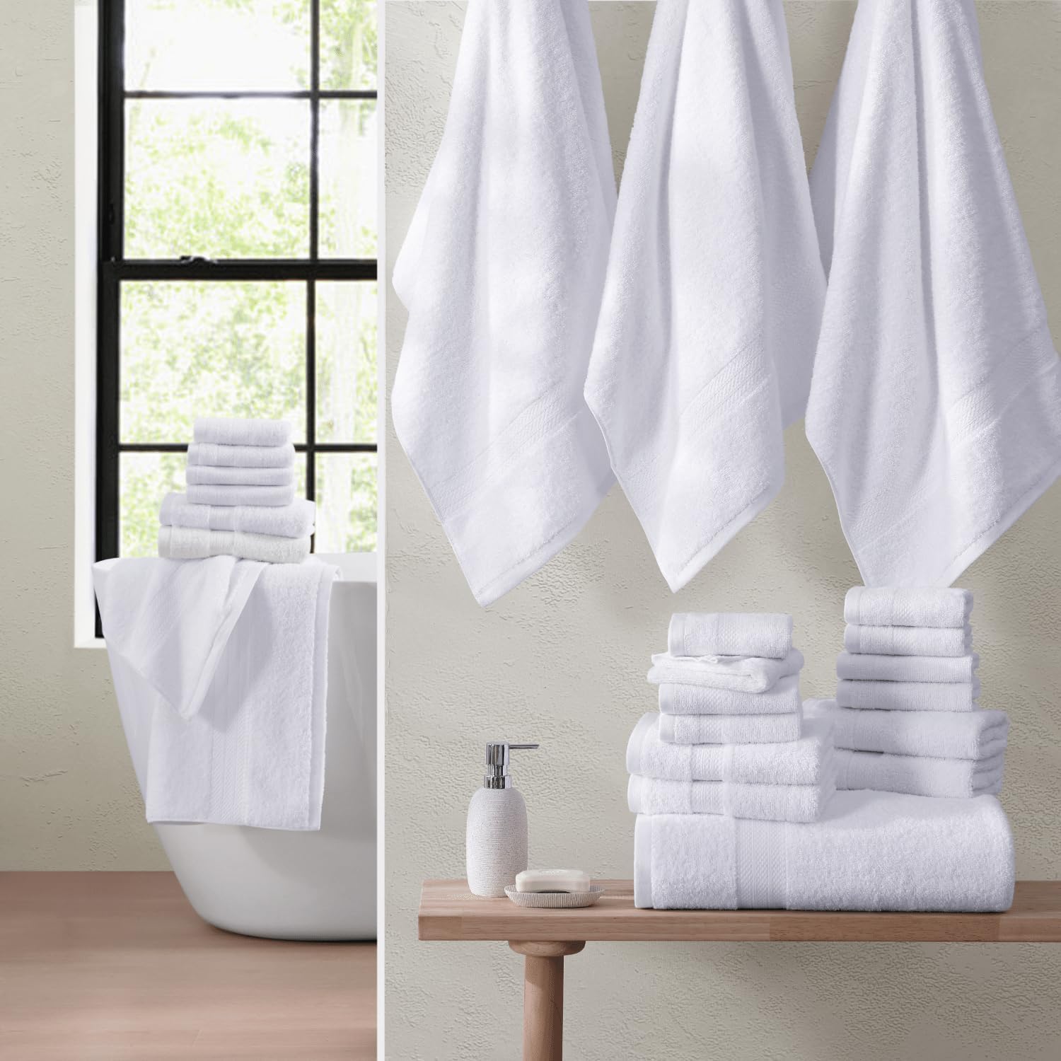 Thumbnail 4 de LANE LINEN 16-Piece Bath Towel Set