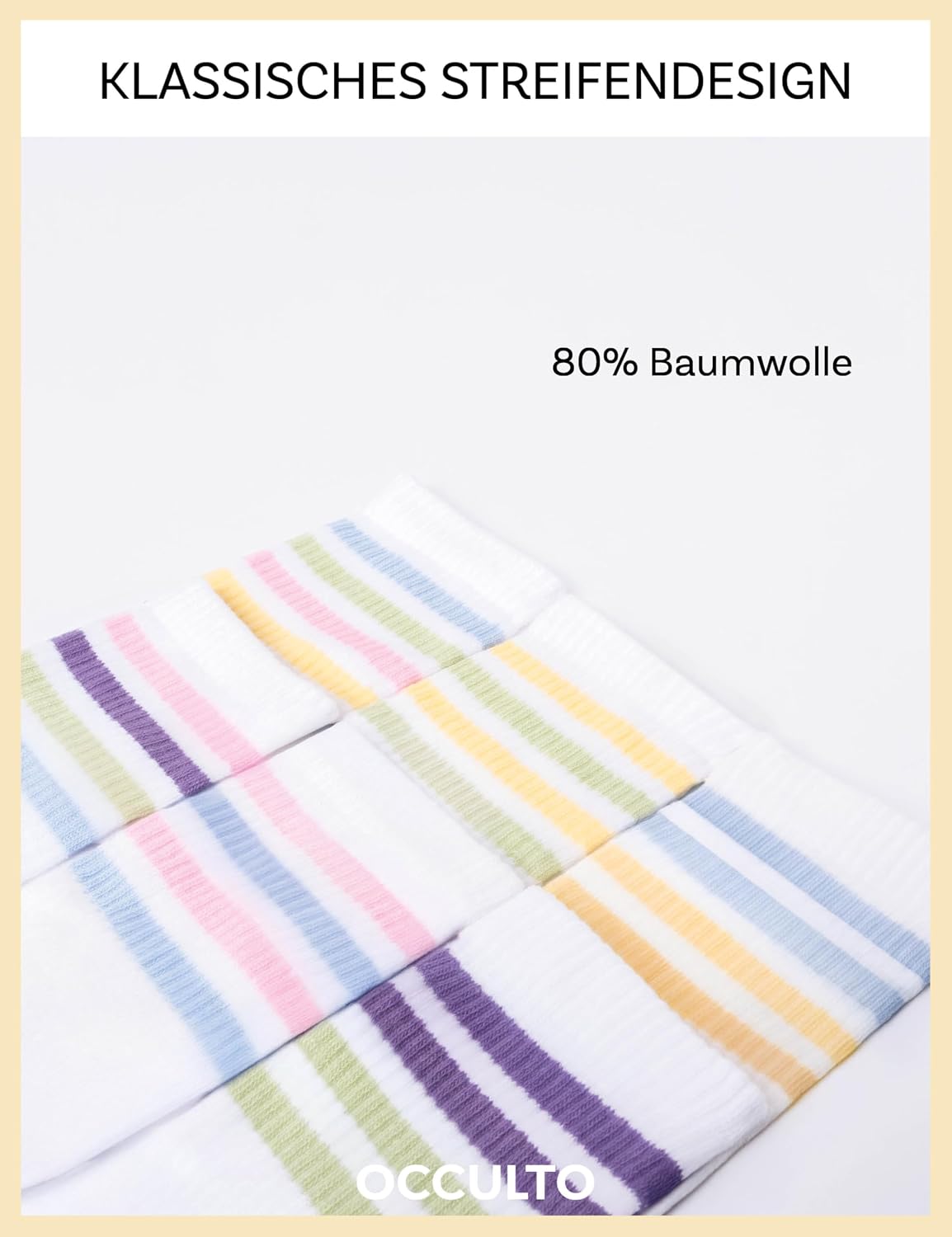 Detalle 2 de Occulto Steffi Tennissocken 6er Pack 80% Baumwolle