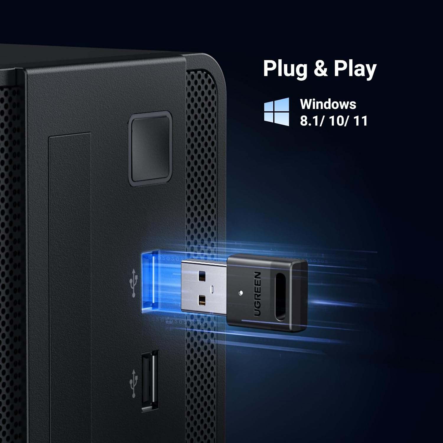 Detalle 2 de UGREEN Dongle Bluetooth 5.3 20M