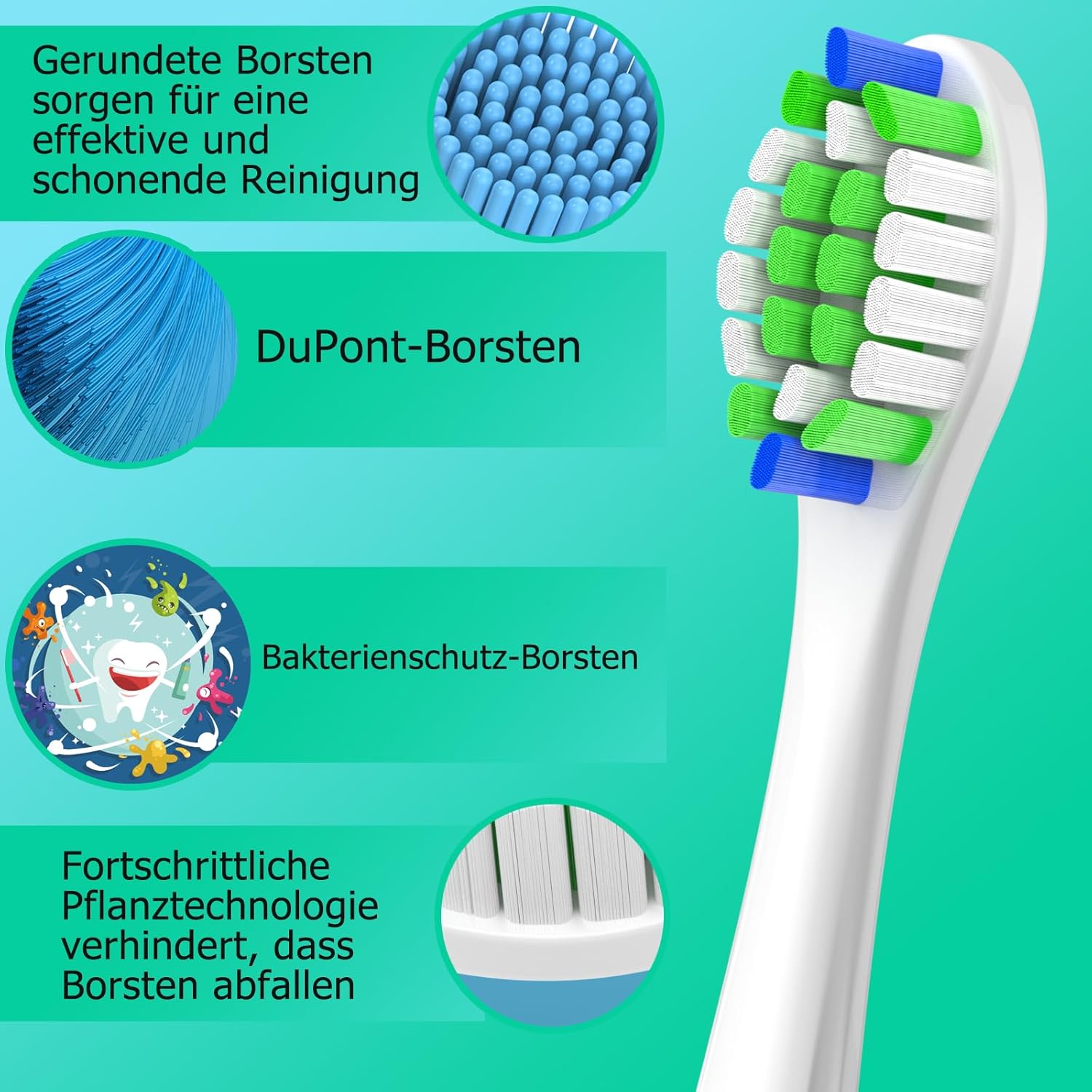 Thumbnail 3 de WENS Ersatzbürsten 8er für Philips Sonicare