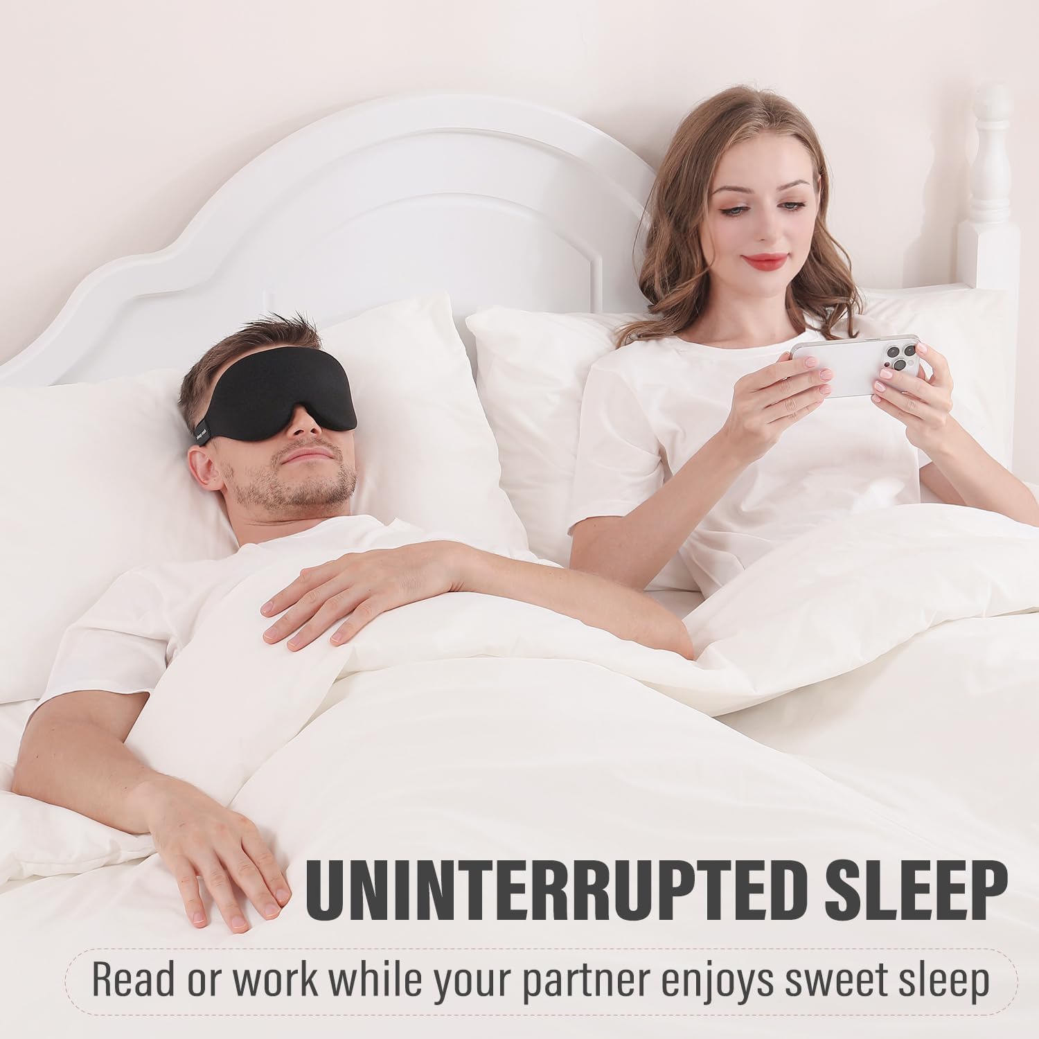 Thumbnail 6 de YIVIEW Sleep Mask for Side Sleeper with Complete Light Blocking and 3D Eye Cups