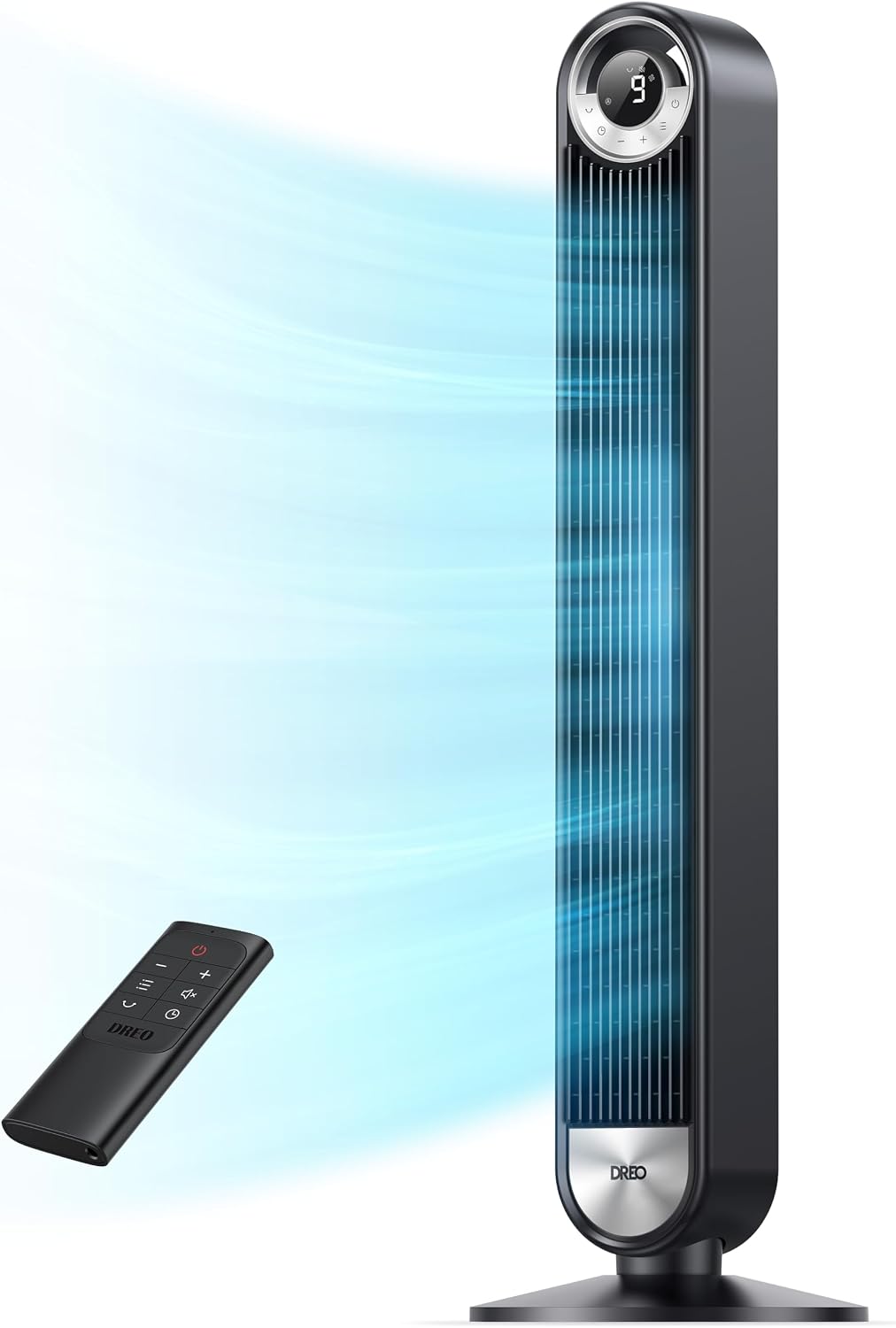 Detalle de DREO 519 Tower Fan, 42-Inch Bladeless Fan with 9 Speeds and Oscillation