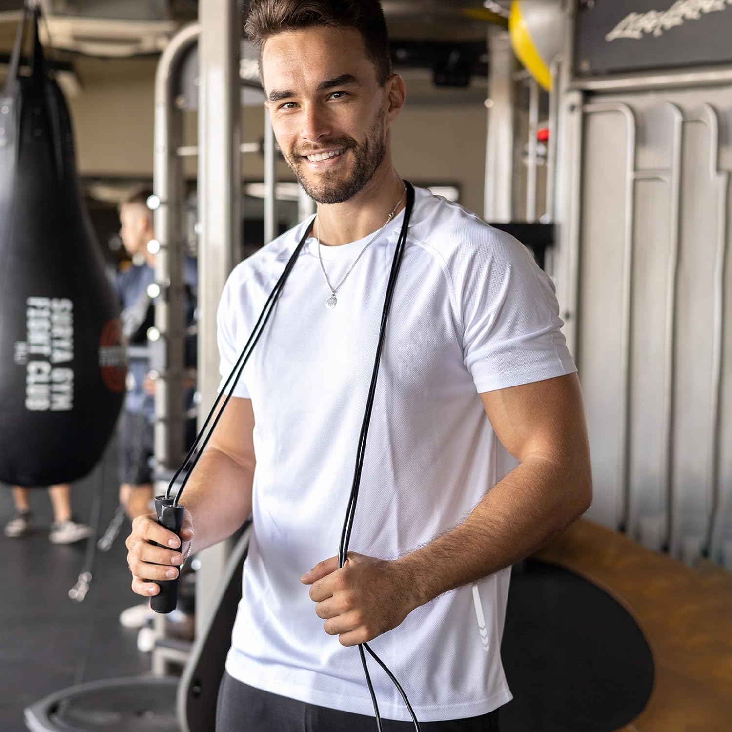 Detalle de ZENGVEE 3 Pack Gym Shirts for Men — Dry Fit Short Sleeve, Breathable and Moisture-Wicking
