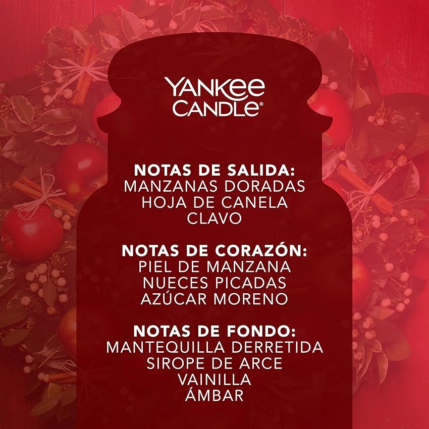 Detalle 2 de Yankee Candle Red Apple Wreath 150 h 🕯