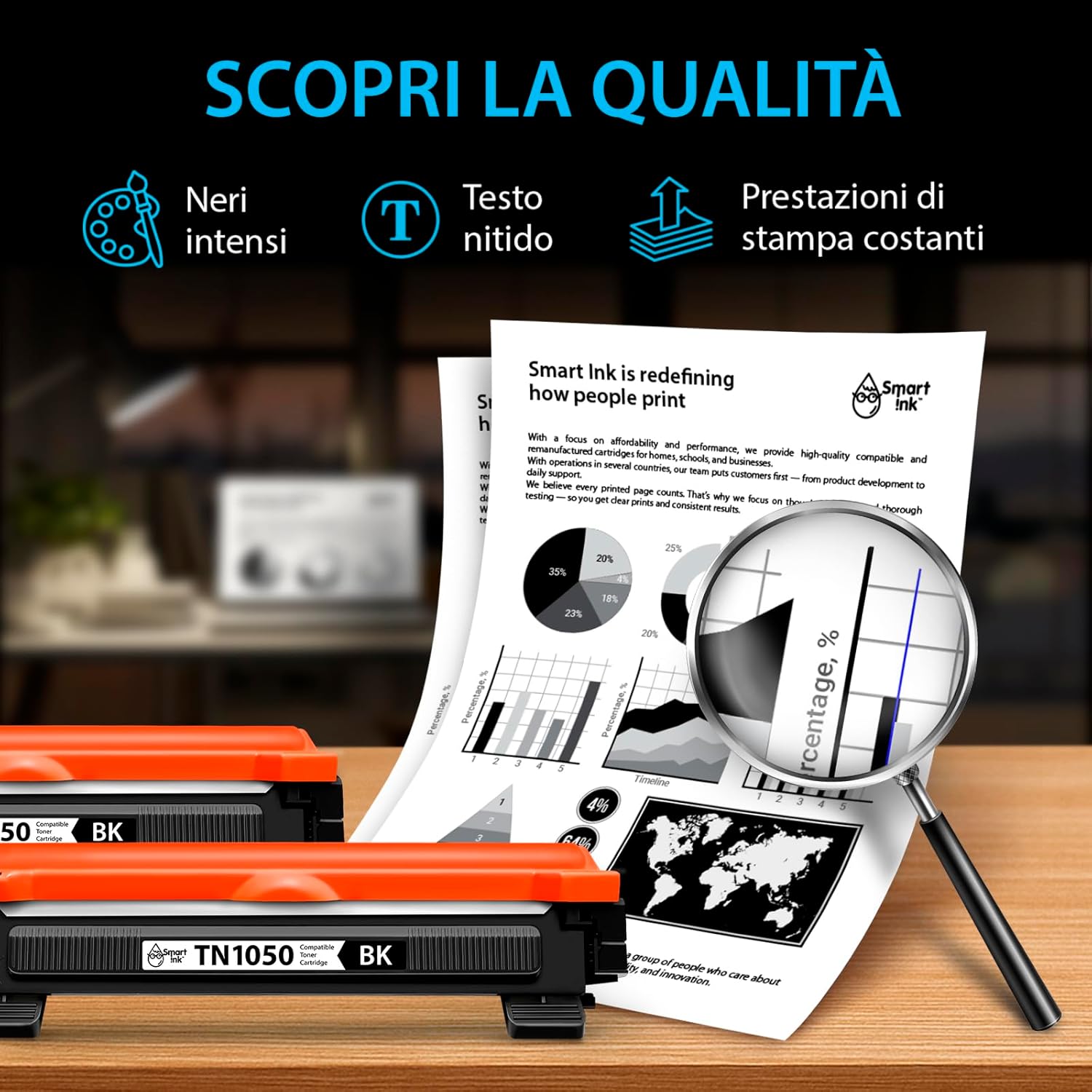 Thumbnail 5 de Smart Ink TN1050 Cartuccia toner compatibile 2 pezzi 🖨️