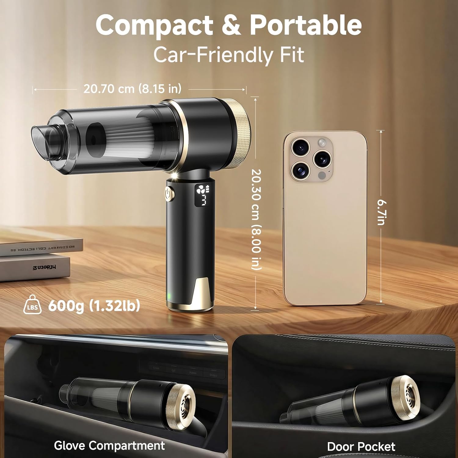 Thumbnail 5 de MZGO 4-in-1 Handheld Vacuum Cleaner — 22000Pa, Cordless, 6000mAh, 4-in-1 versatility