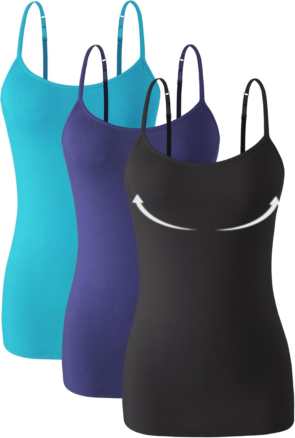Detalle 2 de Knuffnee 95% cotton cami 3 pack vest