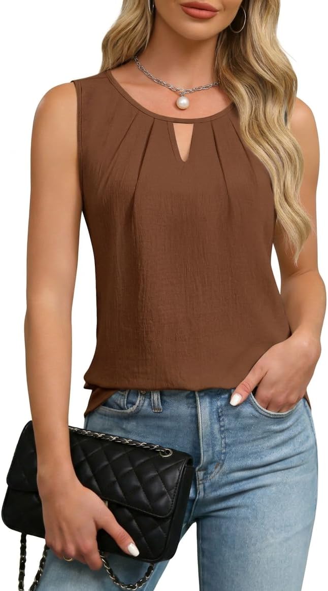 Thumbnail 5 de Chicrise Tank Top Damen V-Ausschnitt – luftiges Sommer-Top, ärmellos