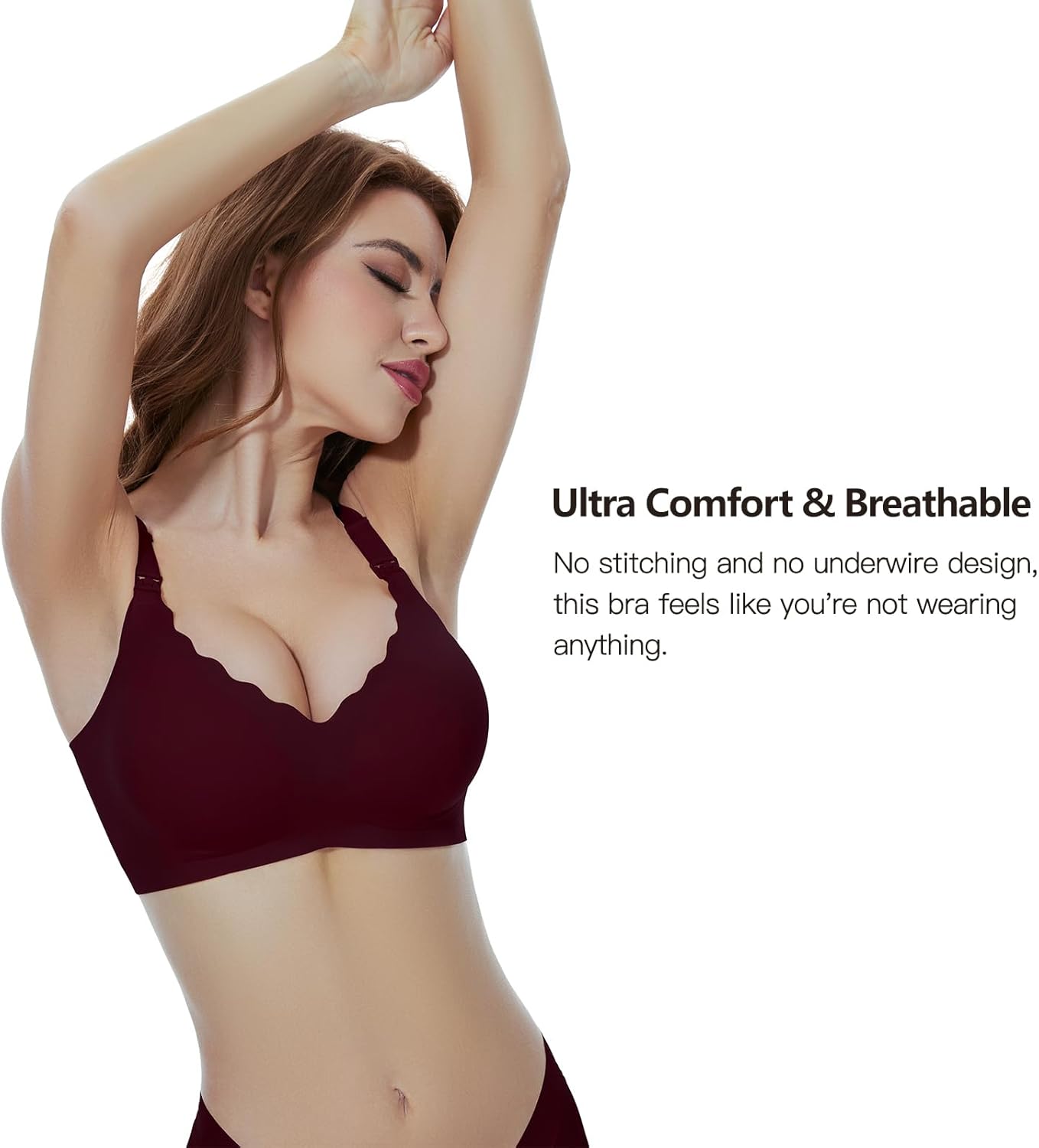 Thumbnail 2 de Dresime Nursing Bra for Breastfeeding – Wireless Ultra Comfort Maternity Bra with 360° Jelly Strip Support