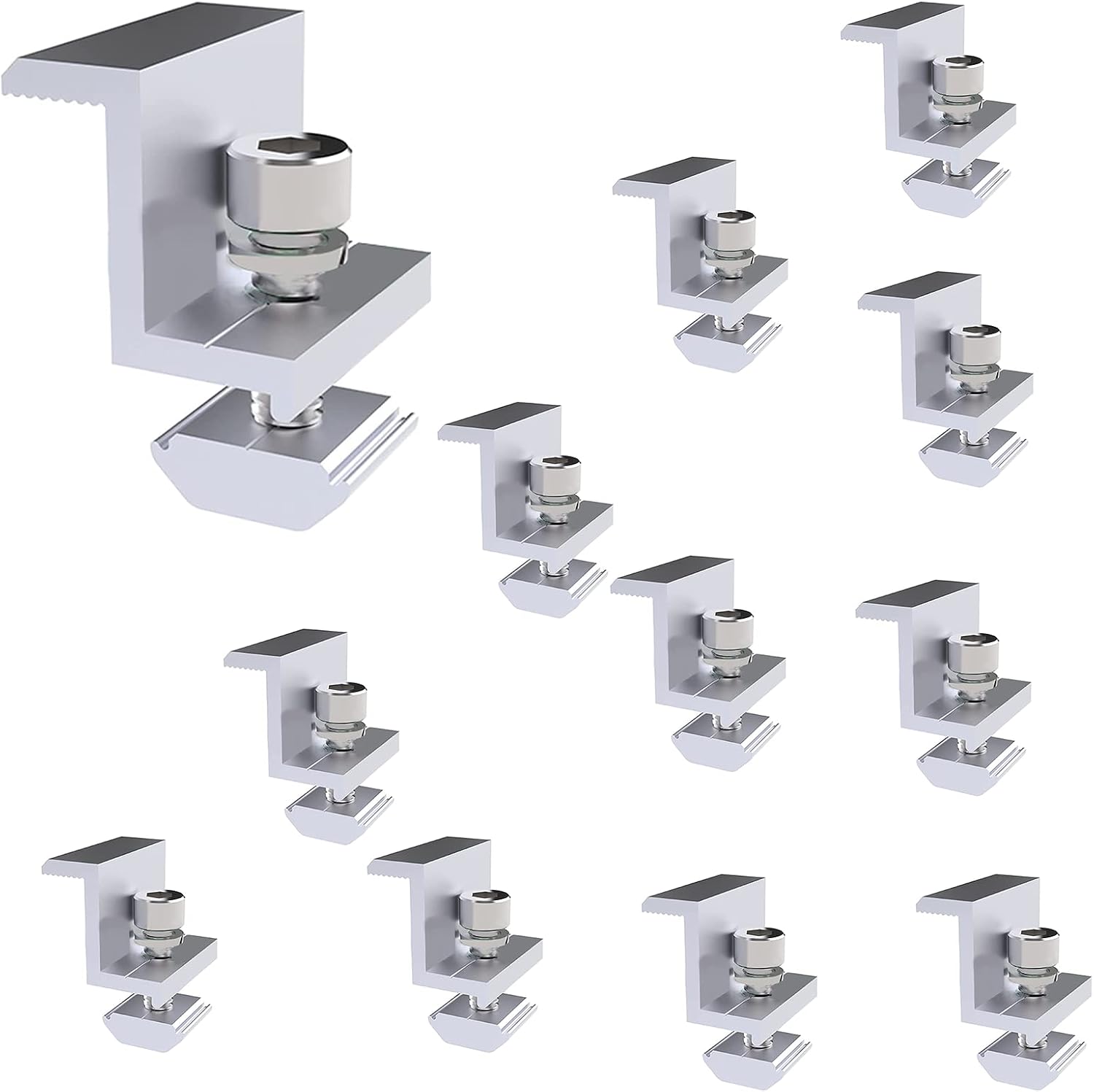 Detalle de Solarmodul Halterung 12 Stück für Trapezblech