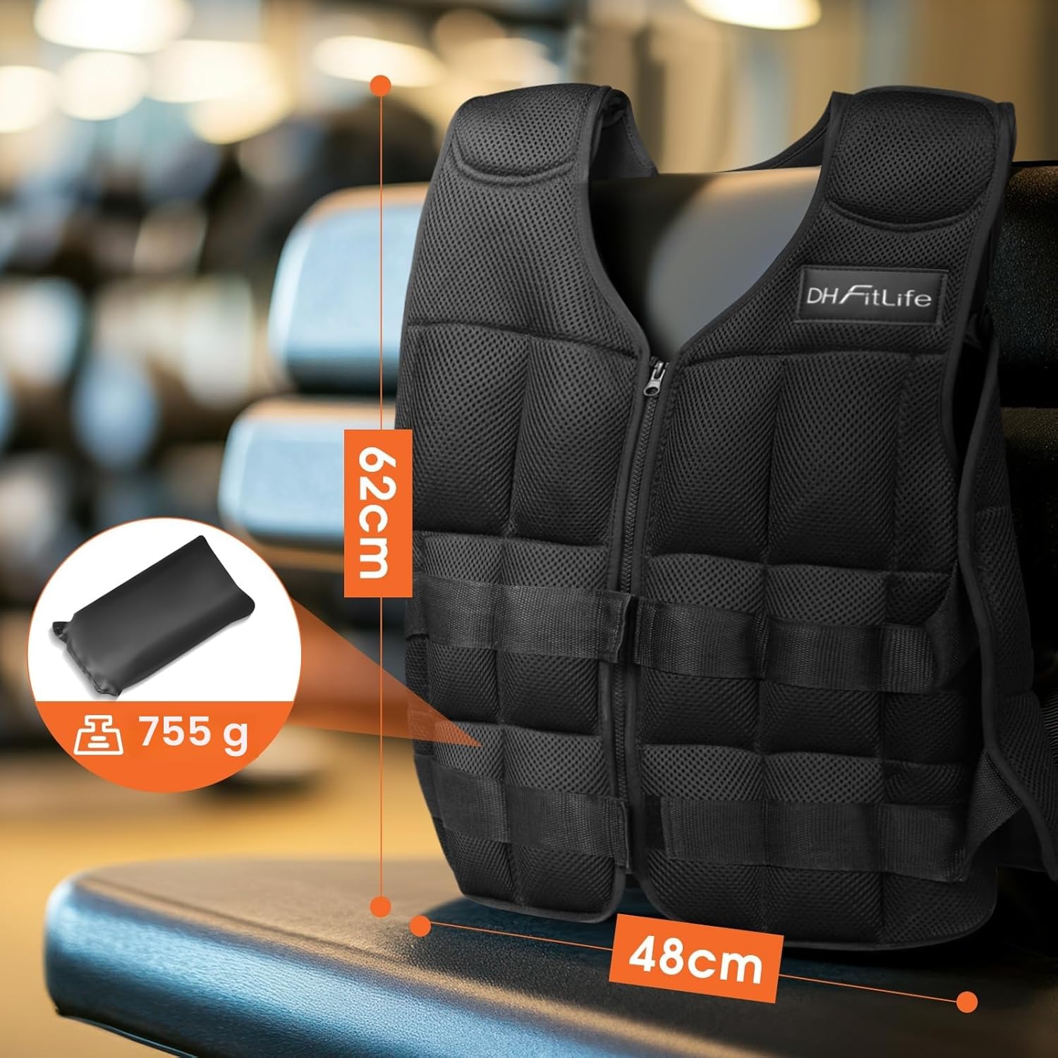 Thumbnail 5 de DH FitLife Giubbotto Zavorrato 10/30kg
