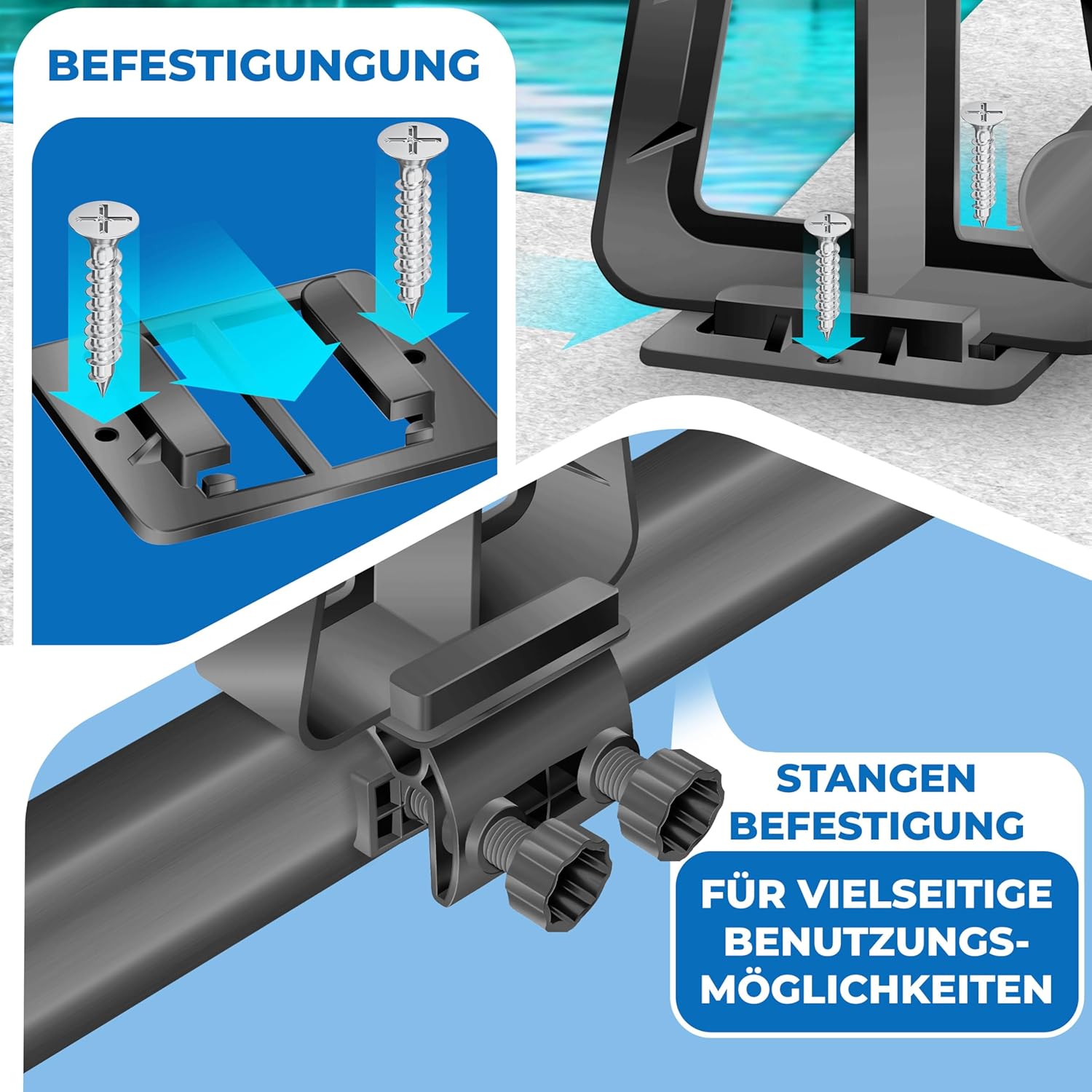 Thumbnail 5 de KESSER® Pool Aufroller Premium Aufrollsystem 1,05m – 6,15 m für Solarplane
