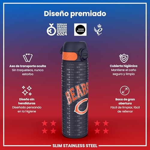 Thumbnail 5 de Ion8 Gourde NFL Bears, 600 ml, étanche ⚡