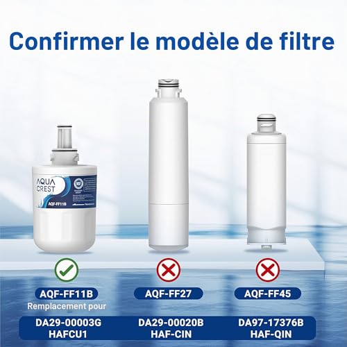 Thumbnail 1 de AQUA CREST Filtre Frigo Remplacement pour Samsung DA29-00003G – Pack 3