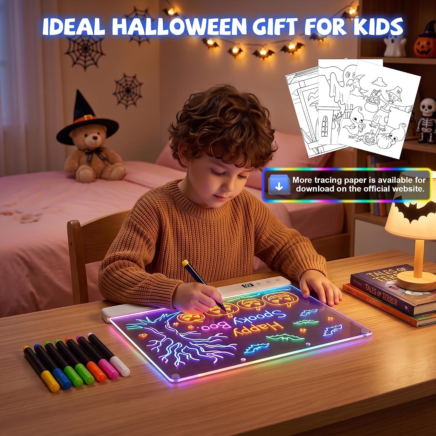 Detalle de Honesorn JSK-X18 16-Inch LED Drawing Board with 16 Light Effects