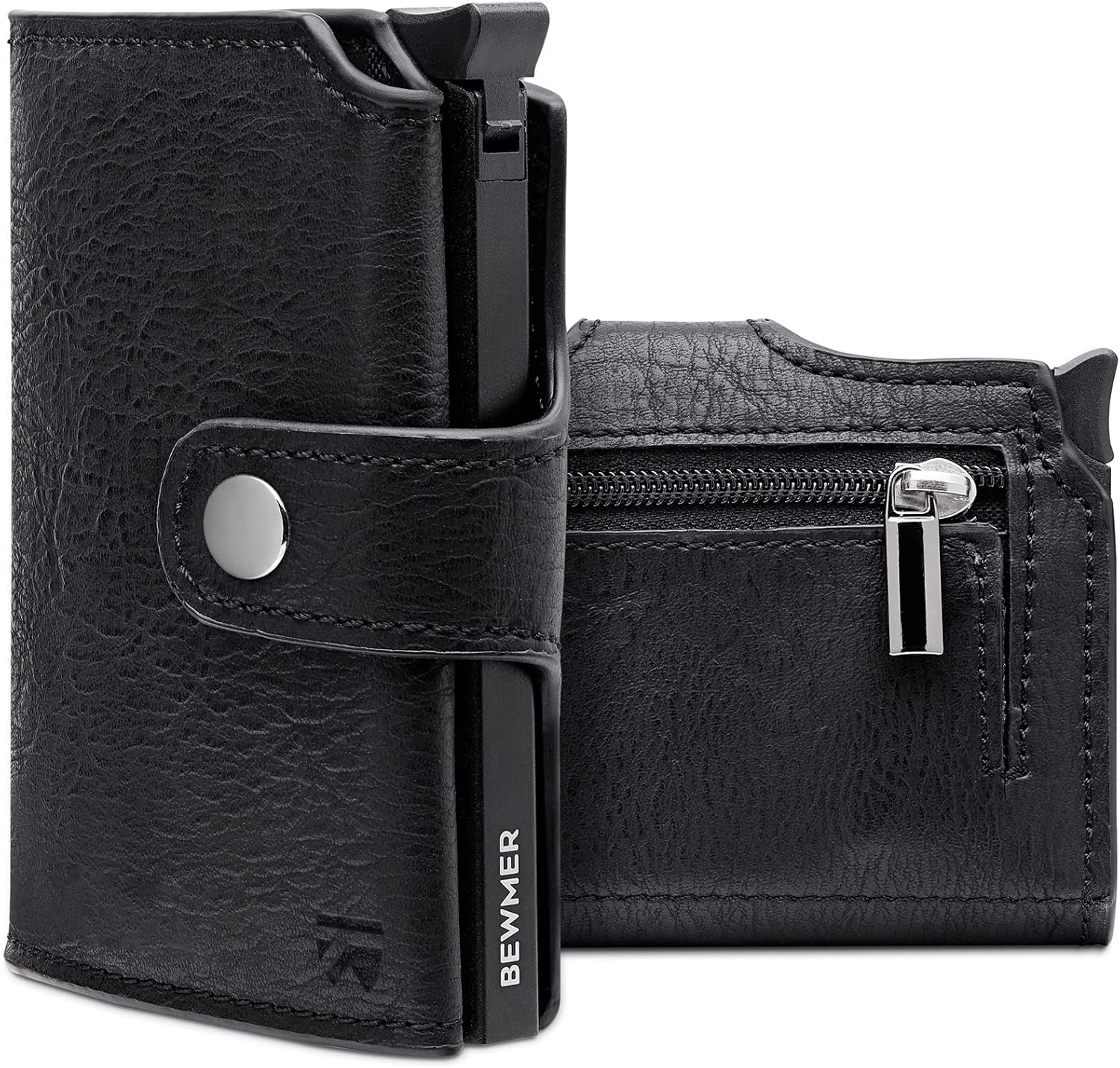 Thumbnail 5 de BEWMER v2 Shielded Slim Wallet mit Münzfach – RFID-Schutz, kompaktes Kartenetui für bis zu 9 Karten