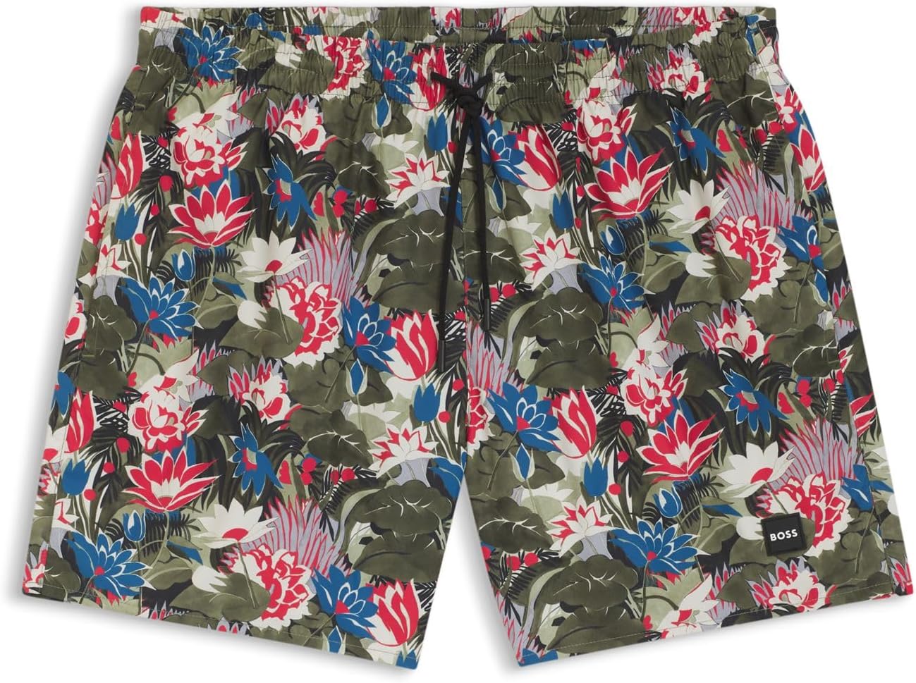 Detalle de BOSS Piranha Swim_Short Uomo – short da nuoto in poliestere riciclato, stile e comfort