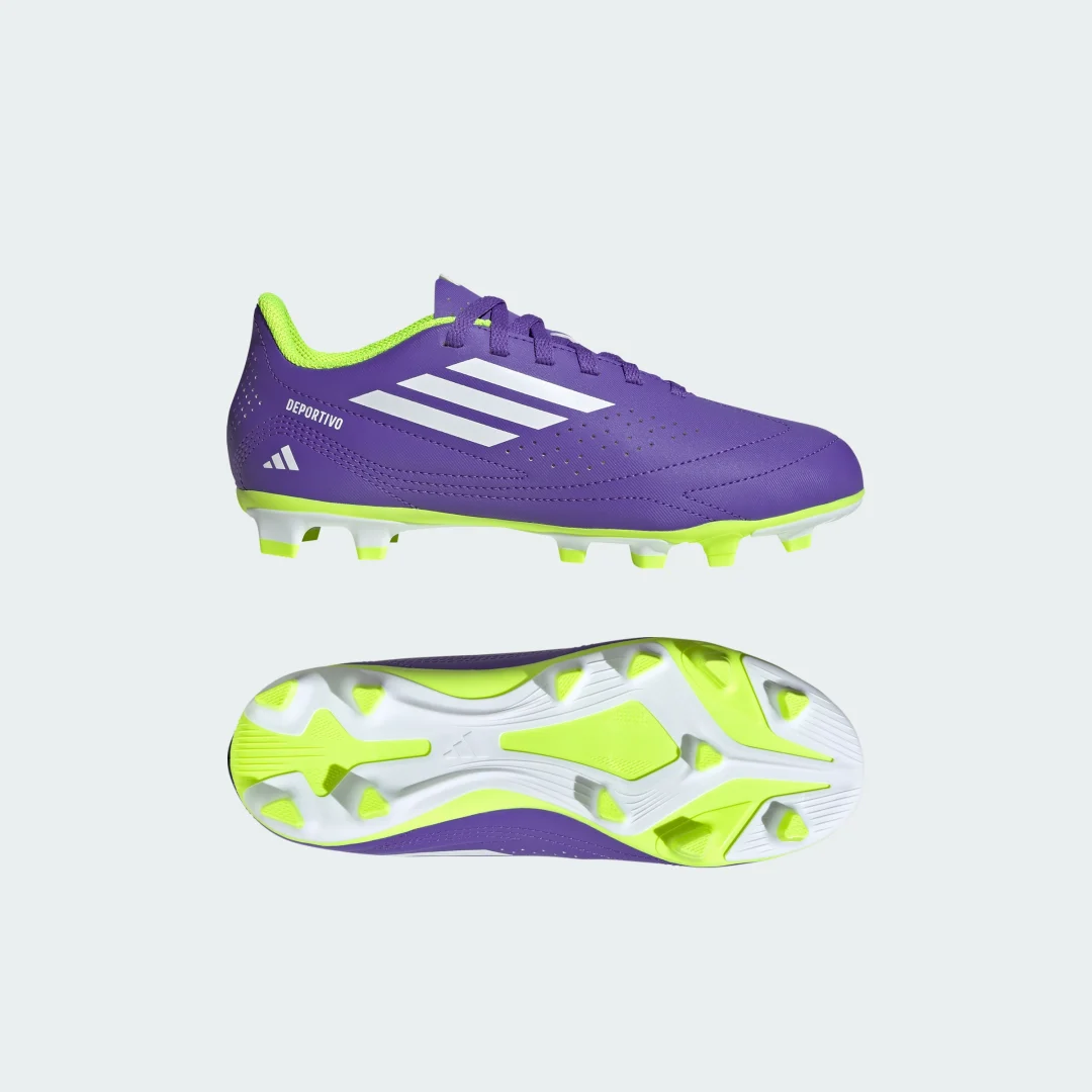 Detalle de Bota de fútbol Deportivo III versátil (Adolescentes) de Adidas — color Violeta