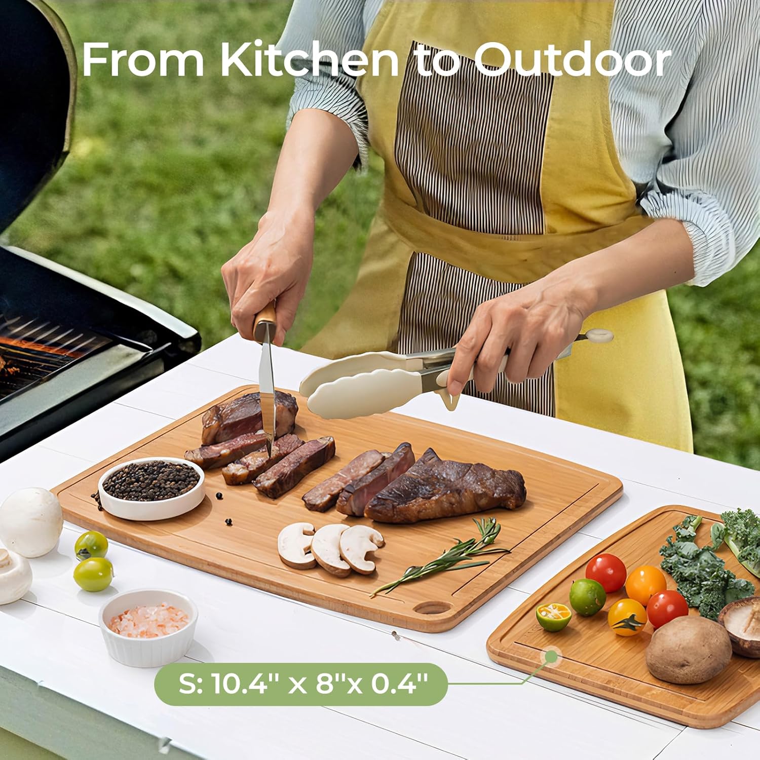 Thumbnail 4 de keechee Dishwasher Safe Bamboo Cutting Boards Set of 2
