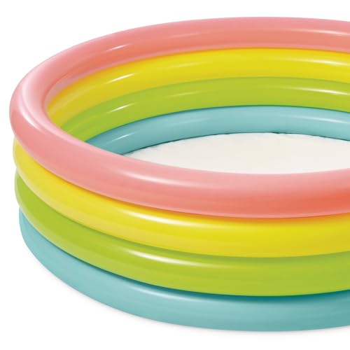 Detalle de Intex Piscina Hinchable Infantil 168x46 cm (780 L) – 4 cámaras, 3 anillos de colores