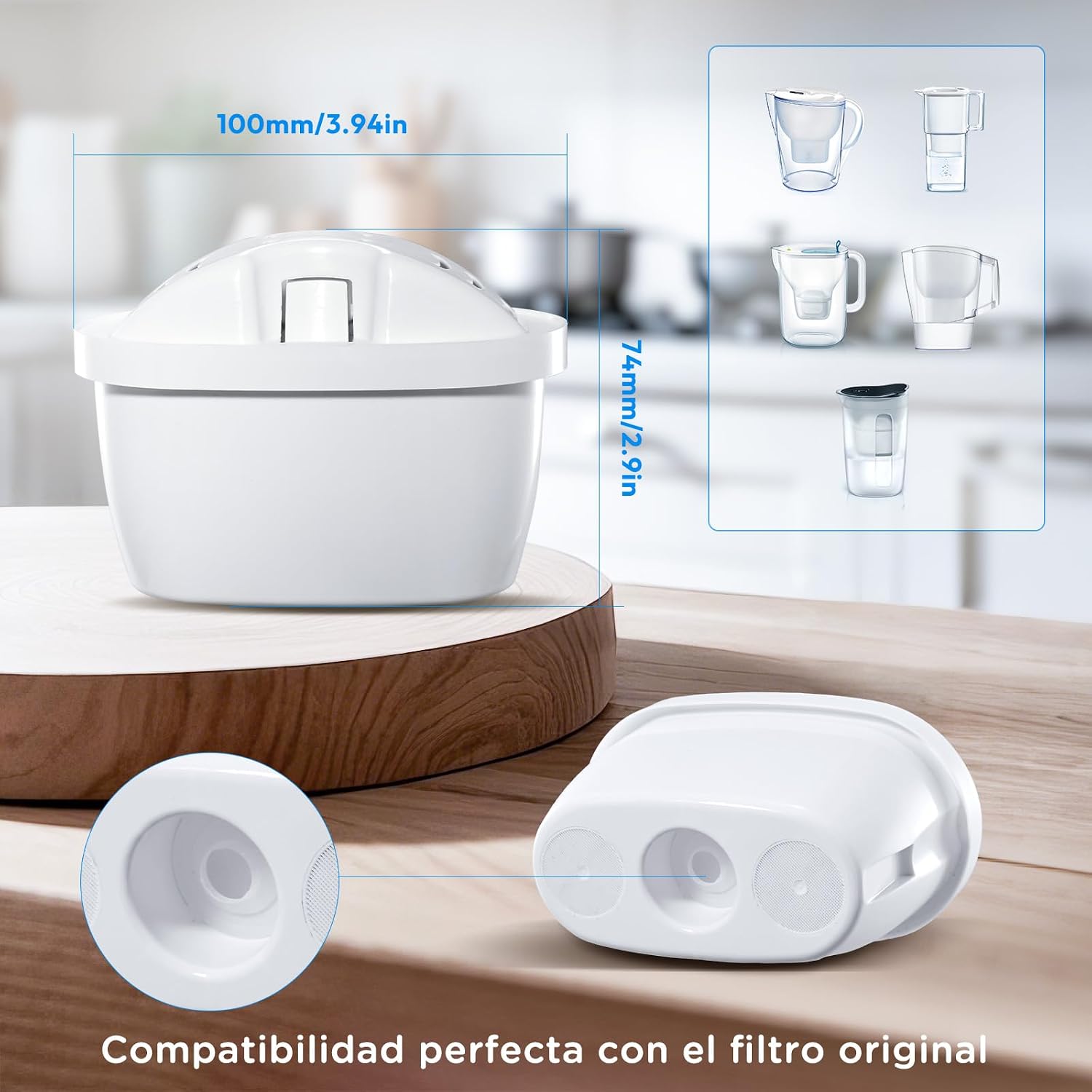 Thumbnail 6 de Molifal Cartucho filtro agua compatible BRITA MAXTRA+ 6 unidades