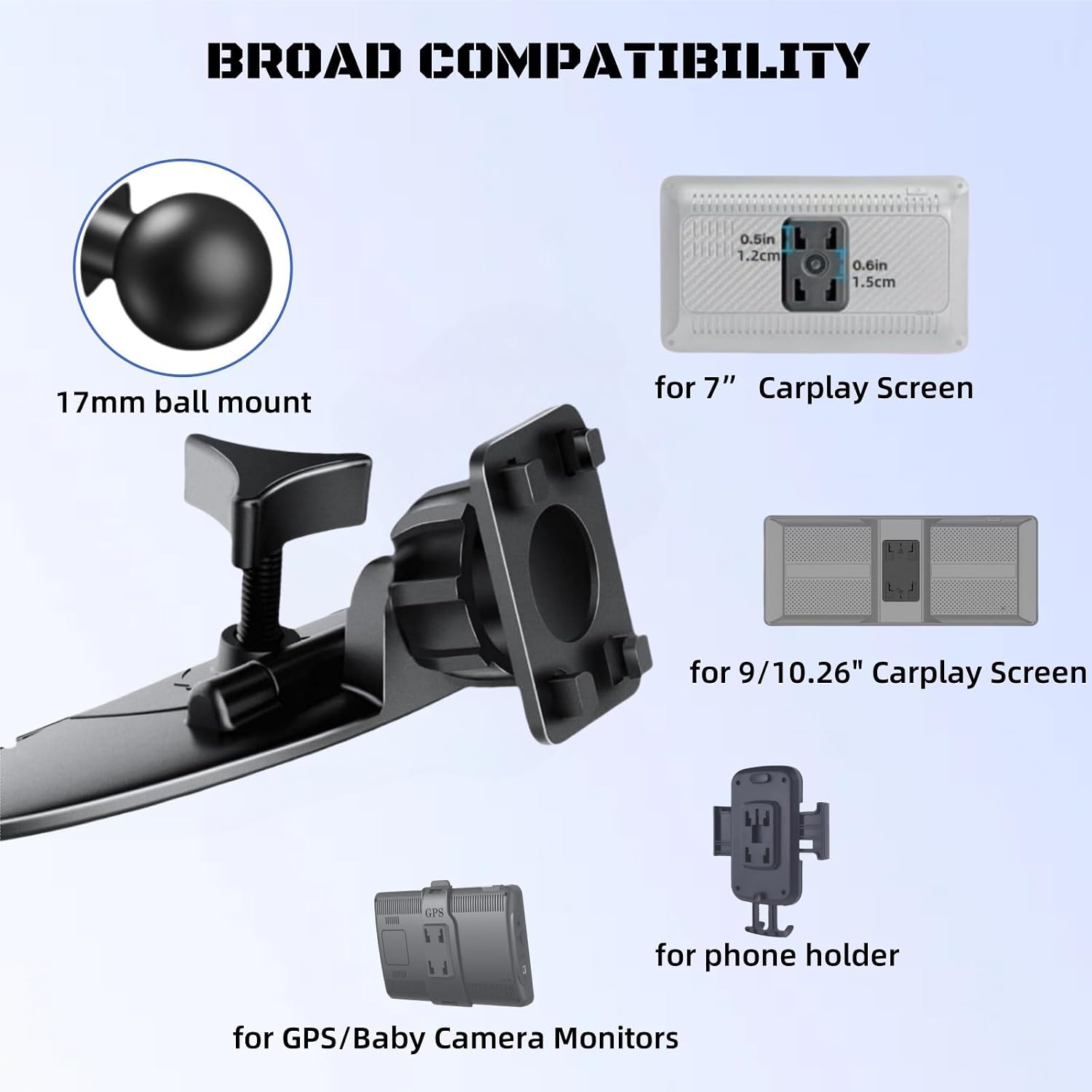 Detalle 2 de Epronic CD Slot Mount 17mm Ball Adapter