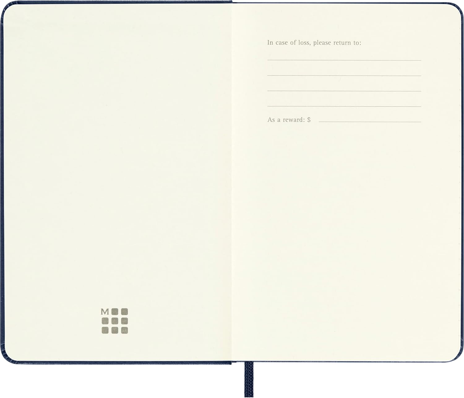 Thumbnail 4 de Carnet classique de poche — Pages lignées, couverture rigide saphir
