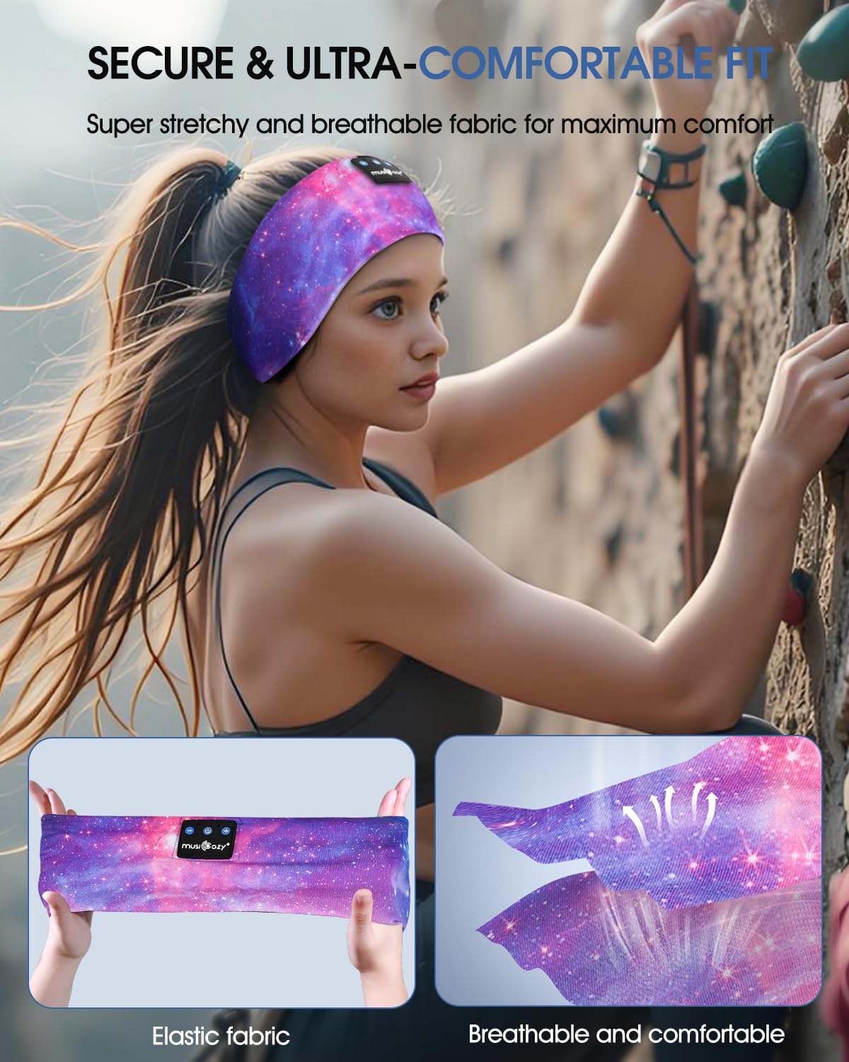 Thumbnail 3 de Musicozy Schlafkopfhörer Bluetooth 5.4 für Seitenschläfer
