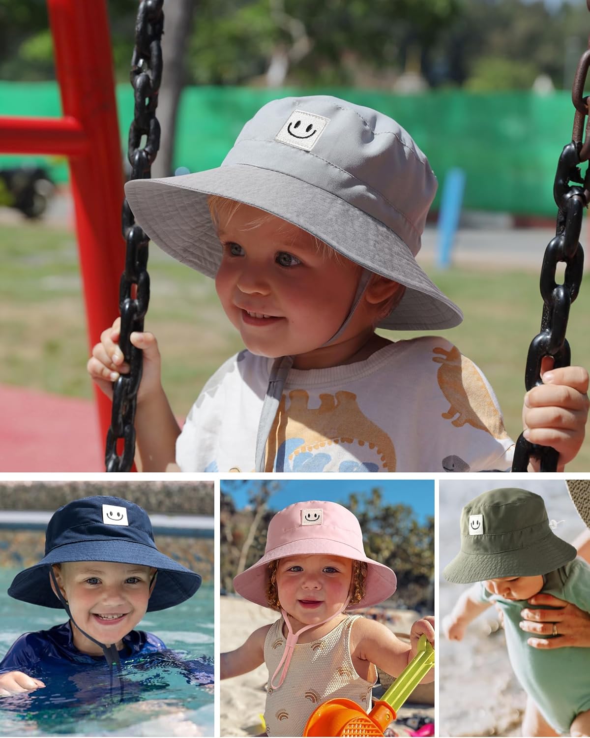 Thumbnail 6 de FURTALK Baby Sun Hat Smile Face Bucket Hat (0-5 Years) – UPF 50+ Sun Protection