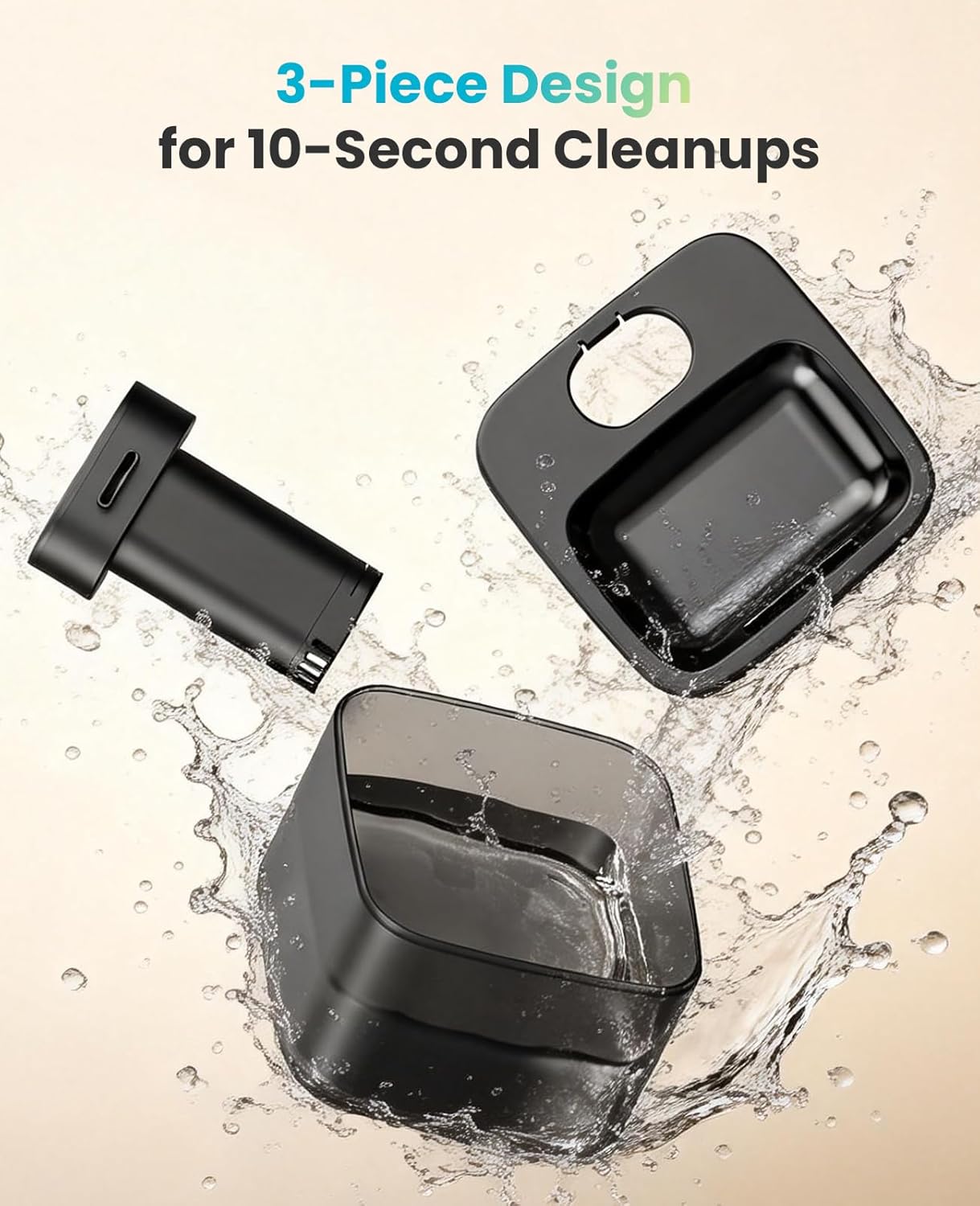 Detalle 2 de oneisall Wireless Cat Water Fountain 2.2L โ motion sensor cats ๐ฑ