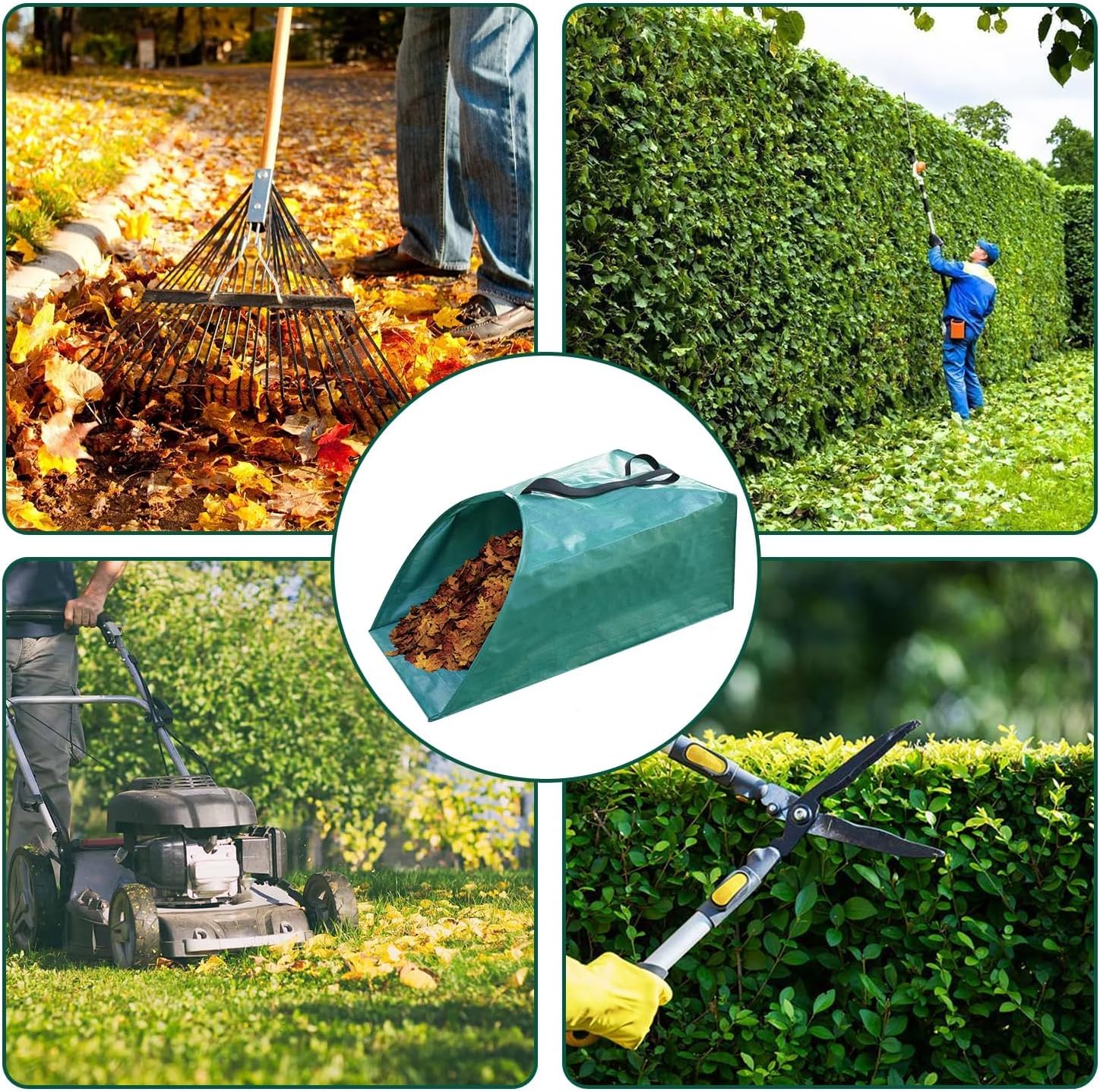 Thumbnail 5 de Singwow Dustpan Type Garden Waste Bag 200L x 2 – Reusable Heavy Duty Leaf Collectors