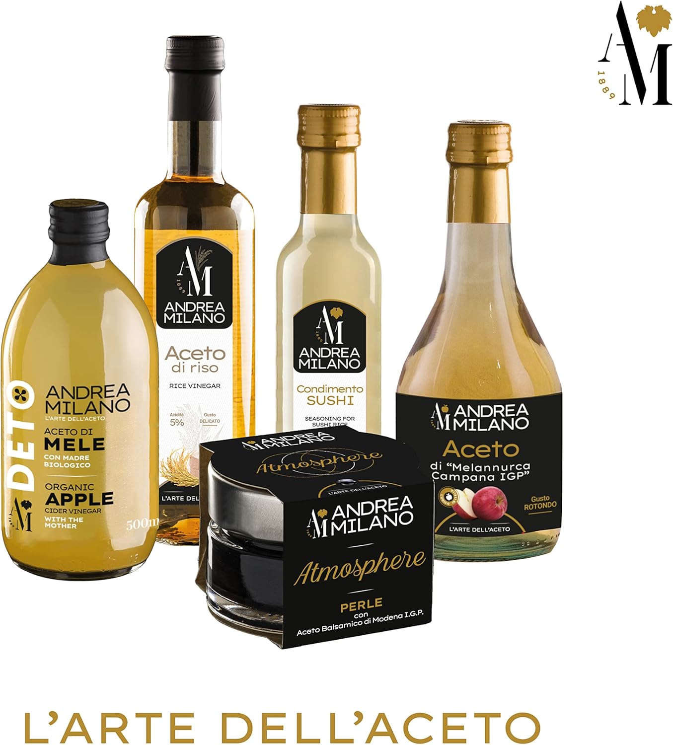 Detalle de Andrea Milano Aceto di Mele 12x1 L — Gusto Delicato e Aromatico, ideale con verdure cotte e crude
