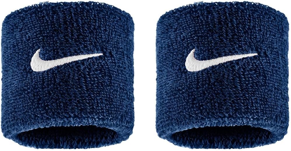 Detalle de NIKE スウッシュ クラシック リストバンド 2P BN3000 刺繍ロゴ・ストレッチ素材